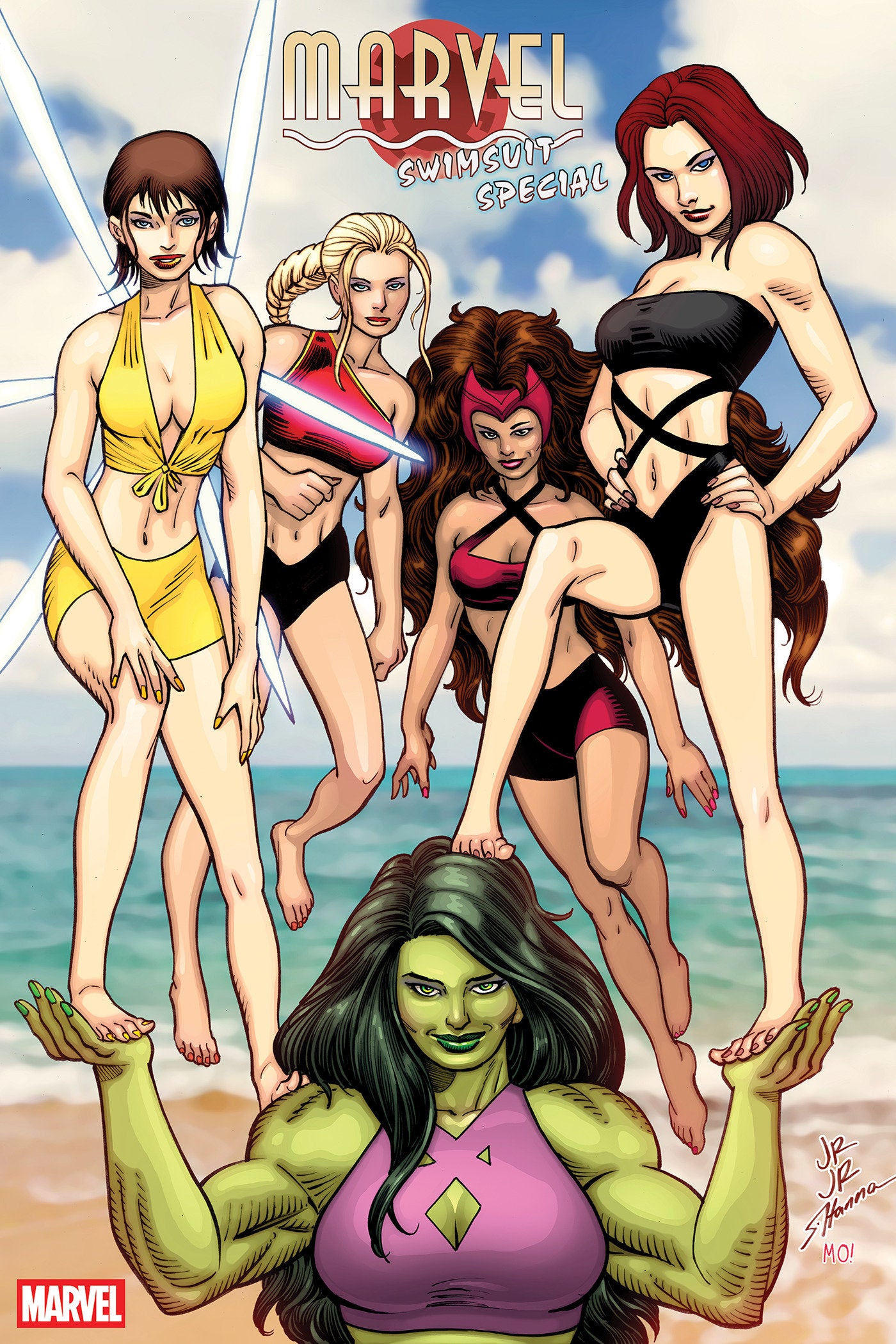 Marvel Swimsuit Special Brand New Beach Day #1 John Romita Jr 25 Copy Variant