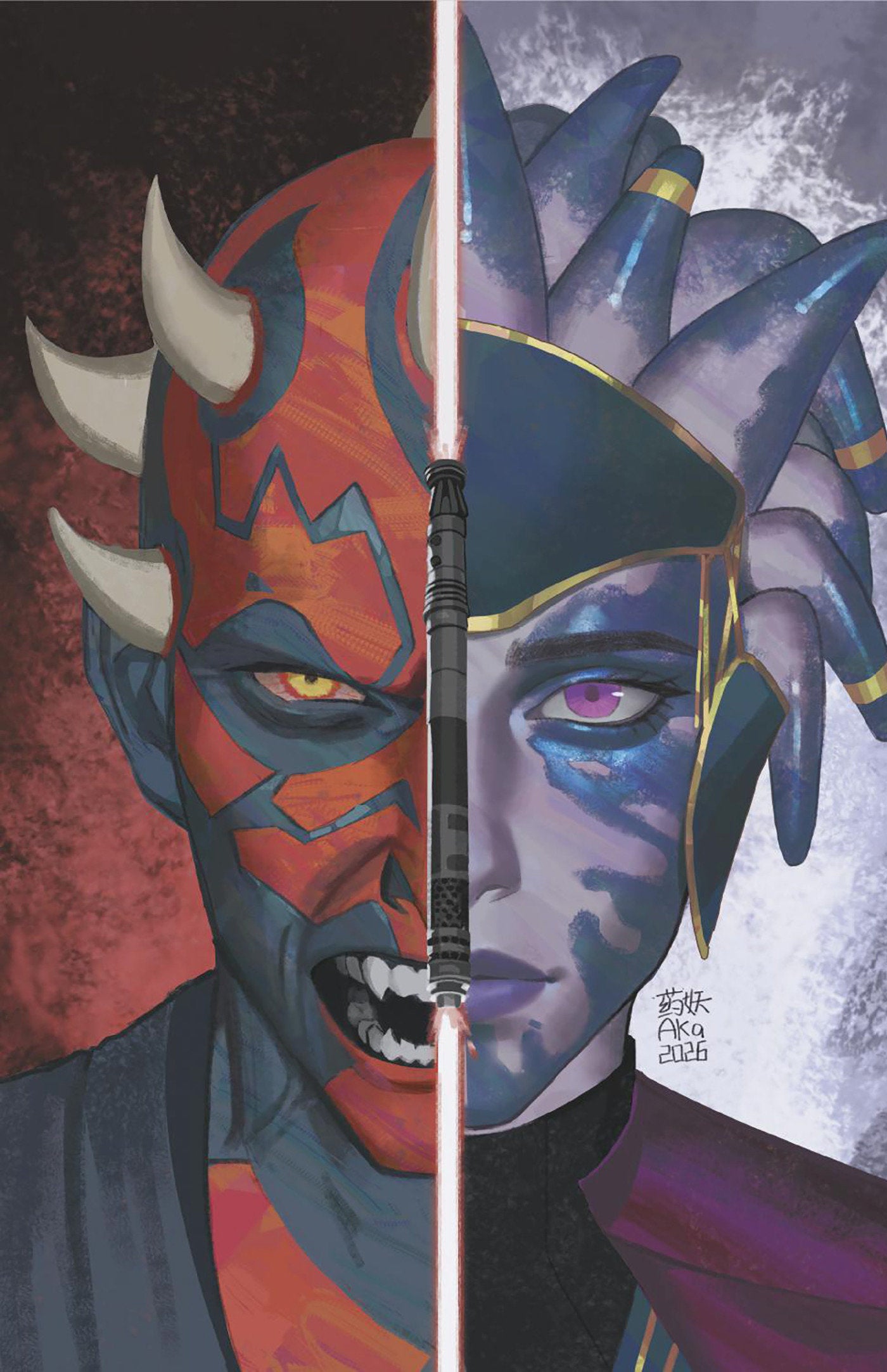 Star Wars Shadow Of Maul #5 Aka Headshot Full Art Variant
