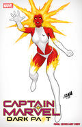 Captain Marvel Dark Past #1 David Nakayama Color Block White Variant