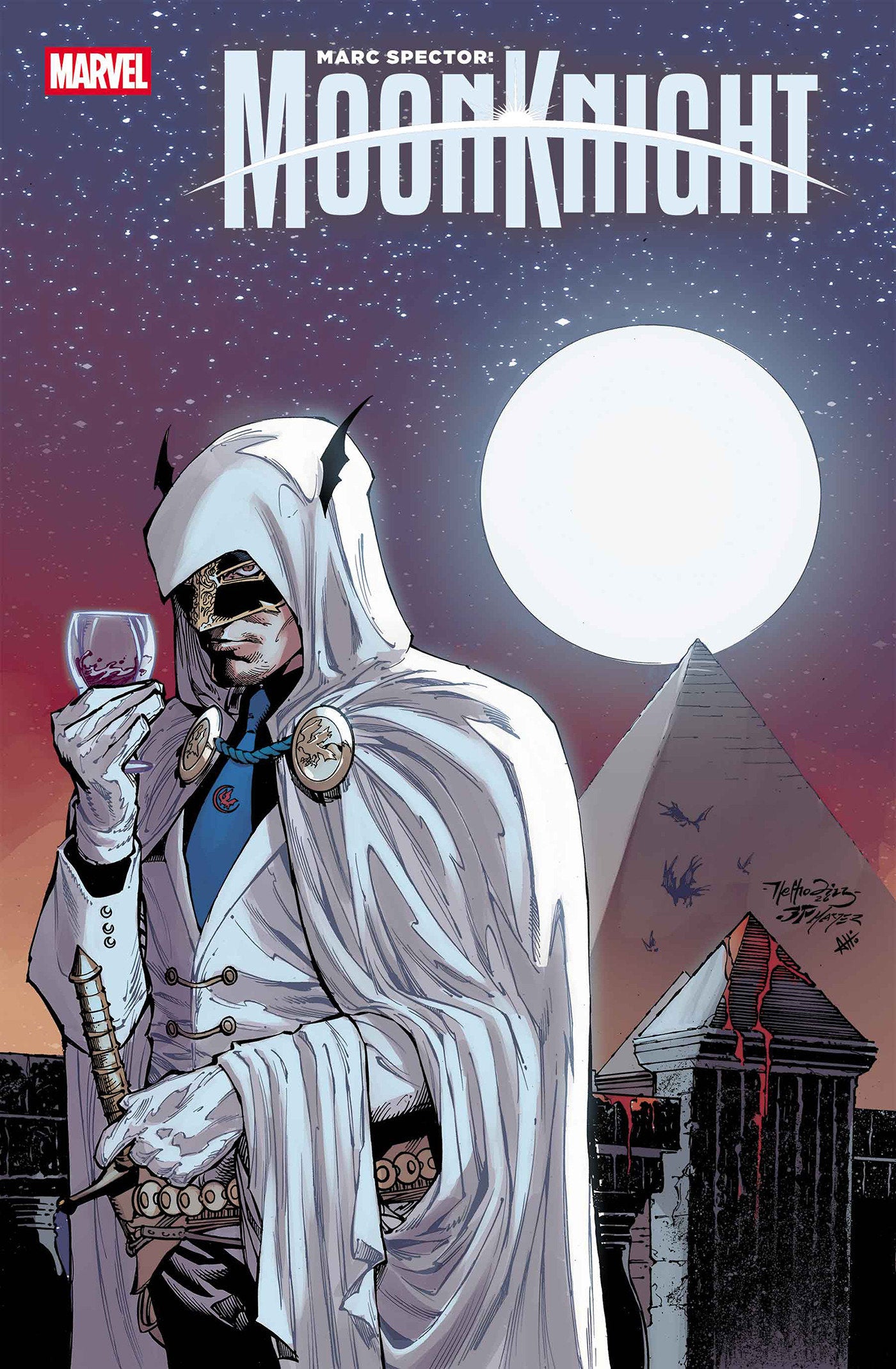 Marc Spector Moon Knight #6 Netho Diaz Hellfire Costume Swap Variant