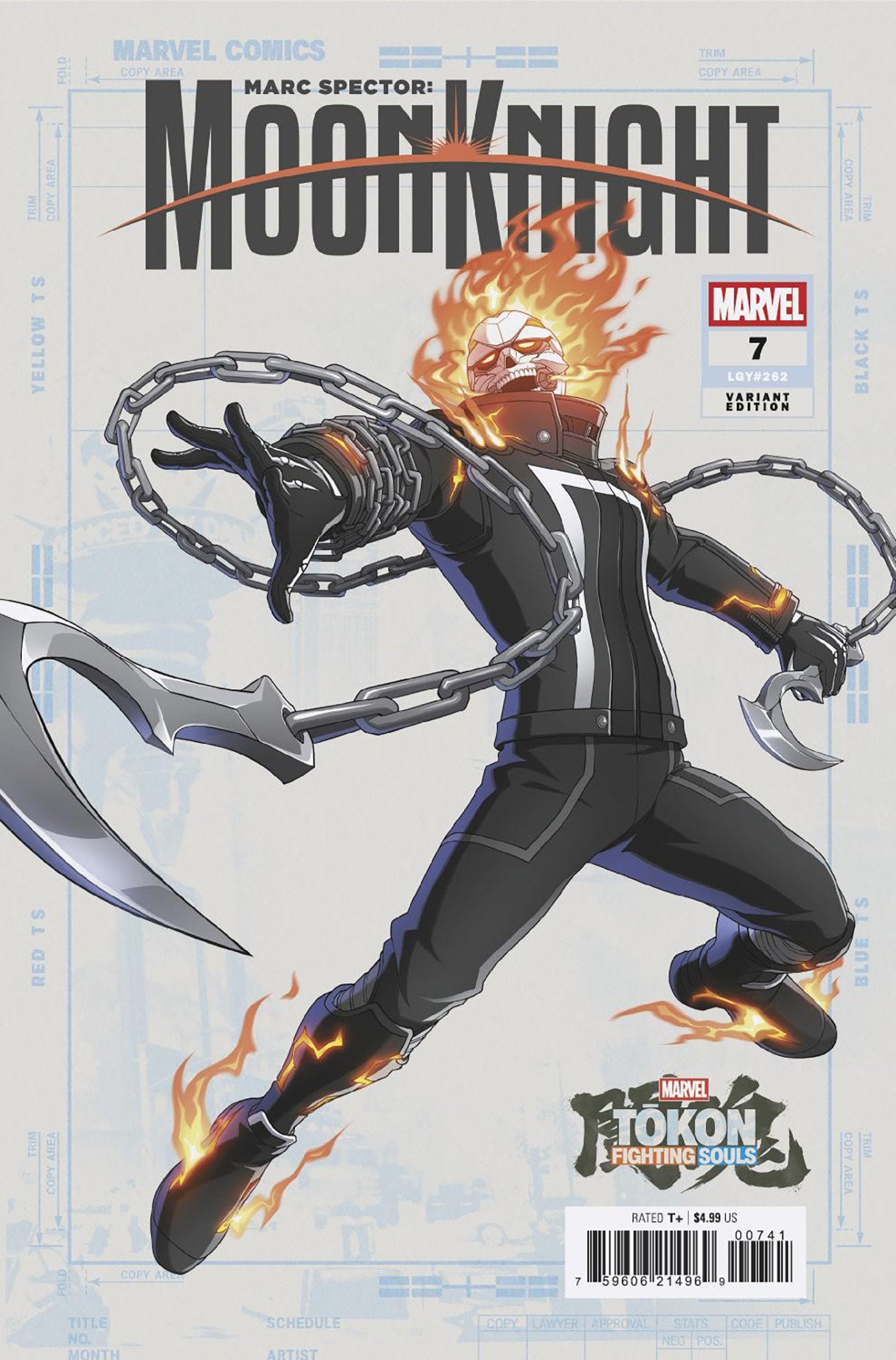 Marc Spector Moon Knight #7 Marvel Tokon Fighting Souls Variant