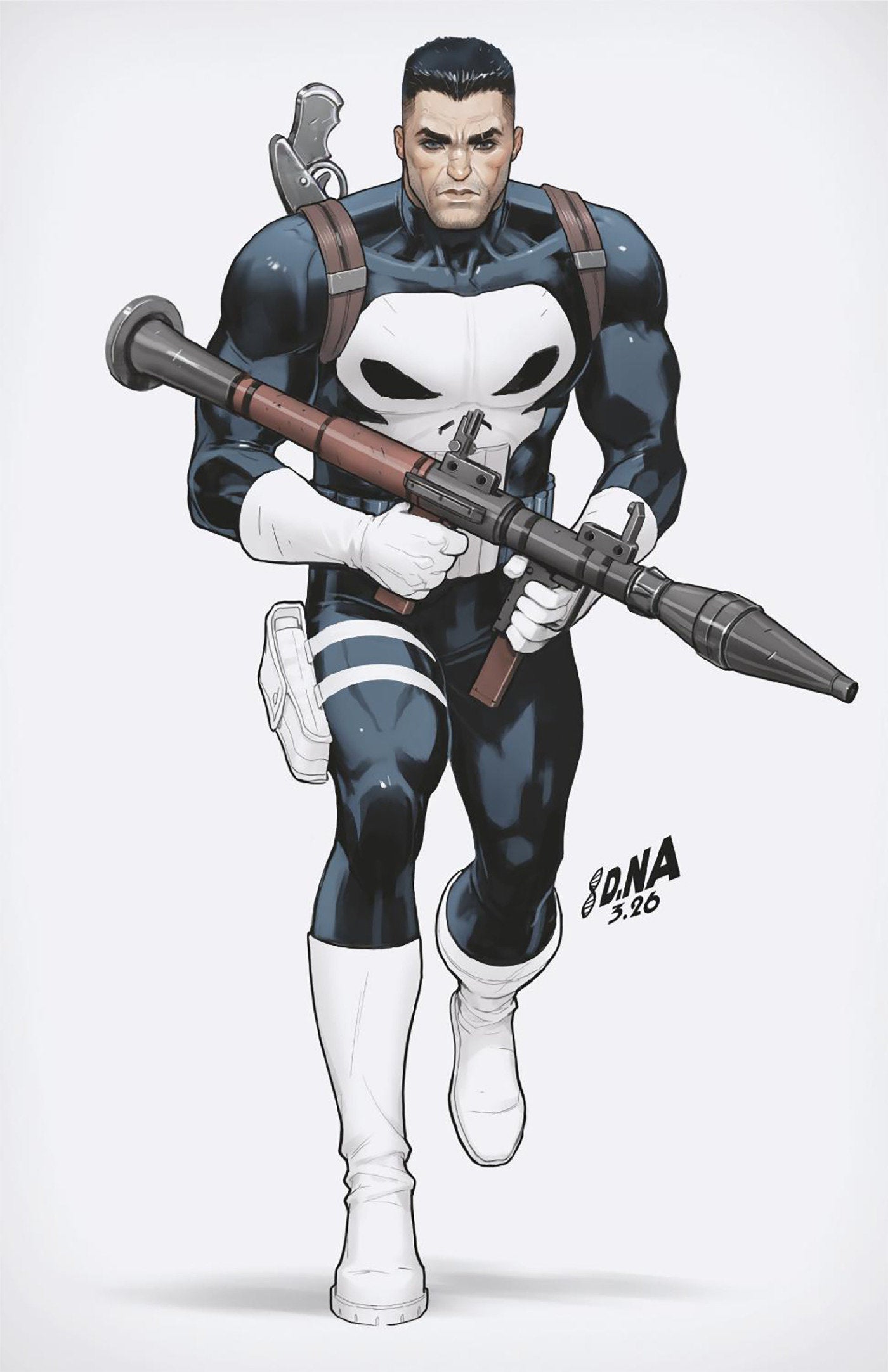 Punisher #3 David Nakayama 50 Copy Color Block White Full Art Variant