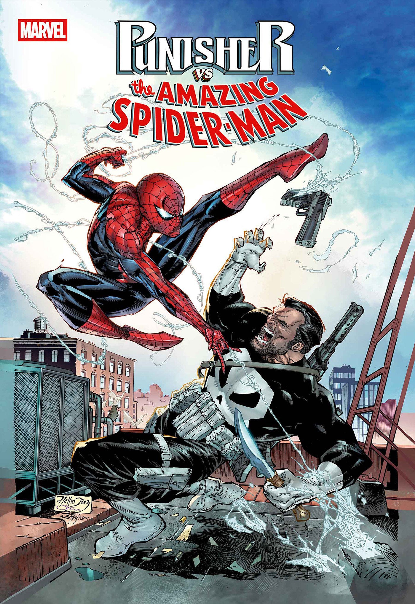 Punisher vs Spider-Man #1 Netho Diaz 25 Copy Variant