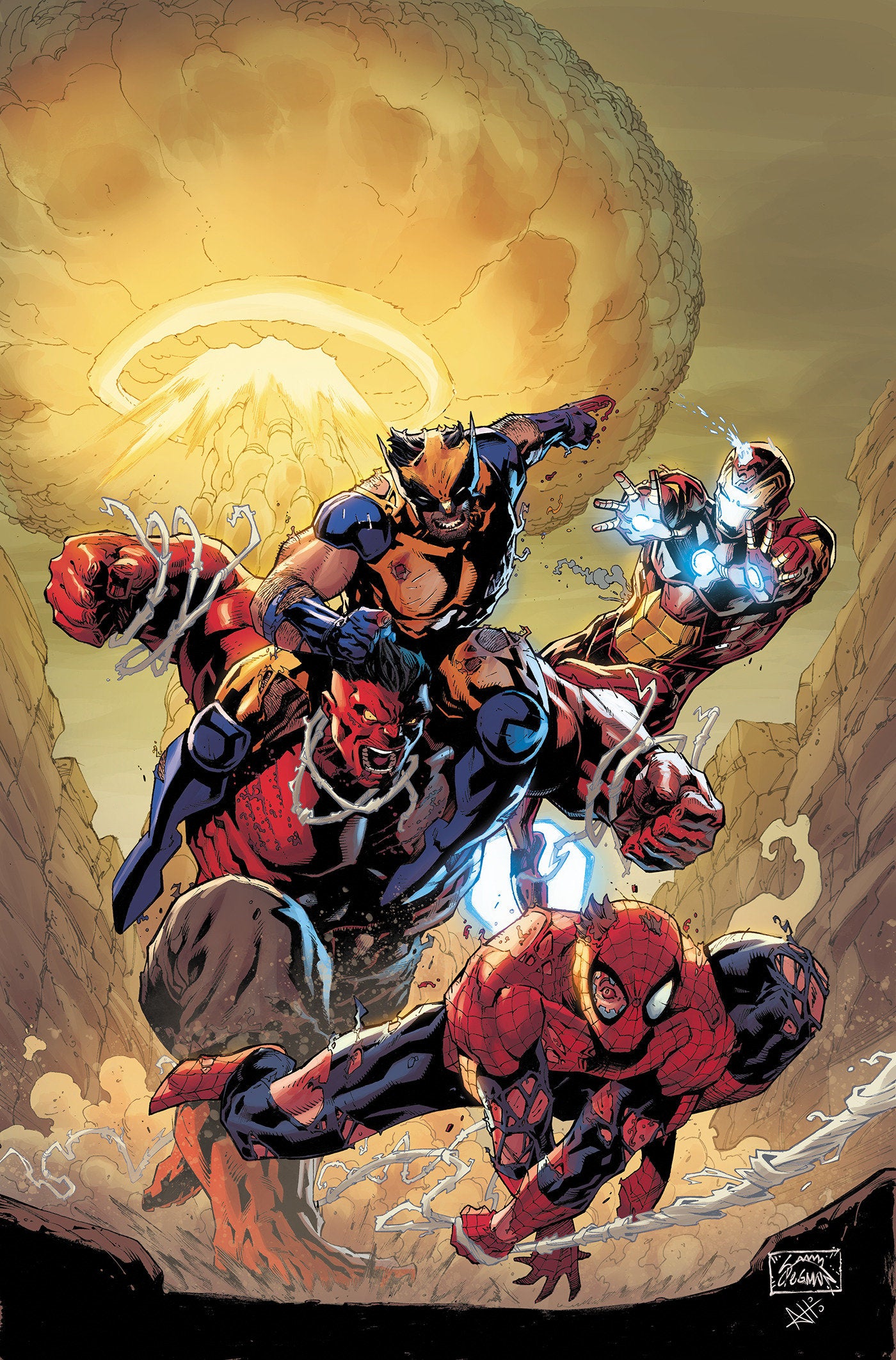 Avengers Armageddon #1 Ryan Stegman 25 Copy Virgin 2nd Printing Variant