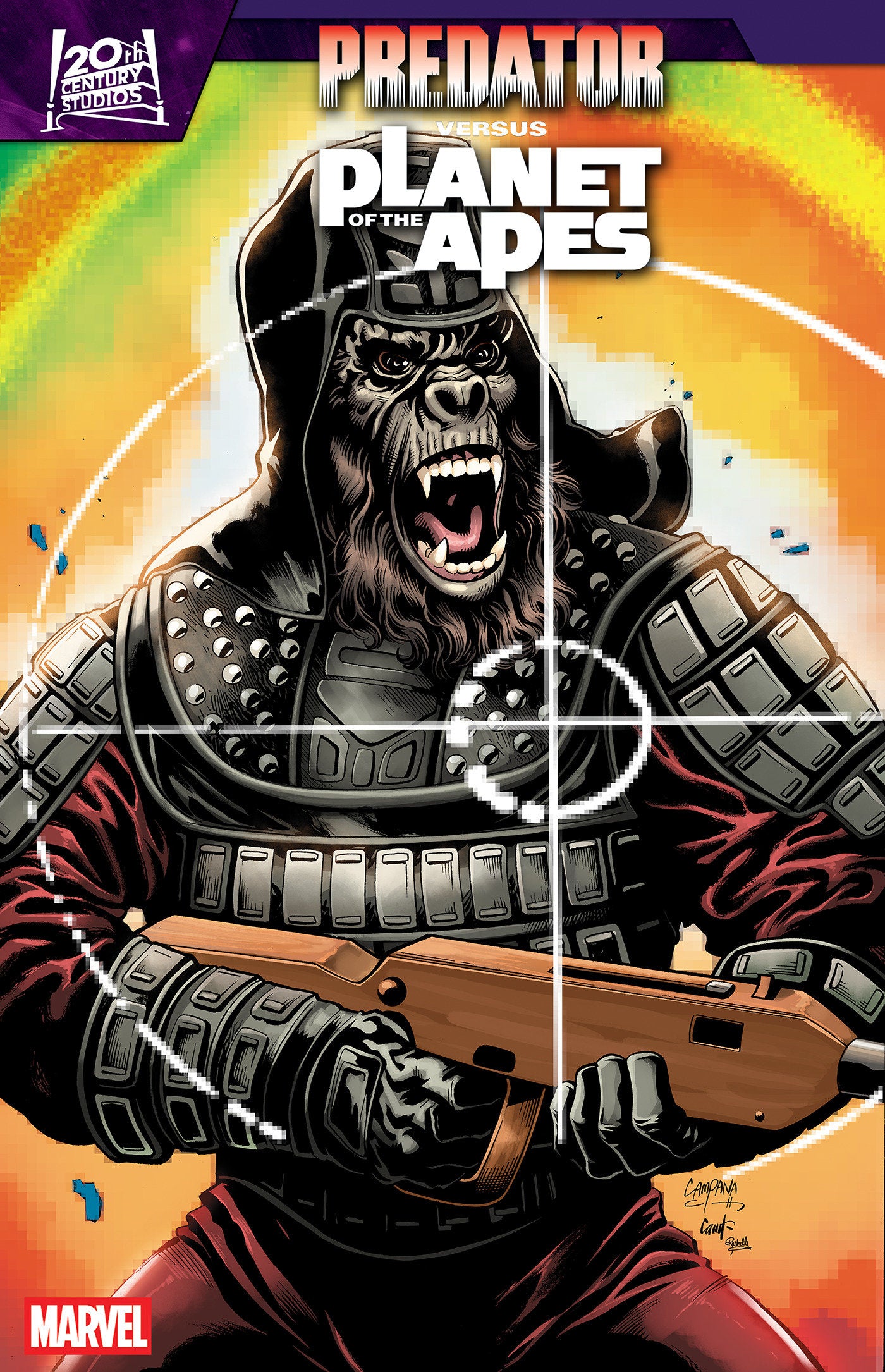 Predator vs Planet Of The Apes #2 Chris Campana Movie Poster Homage Variant
