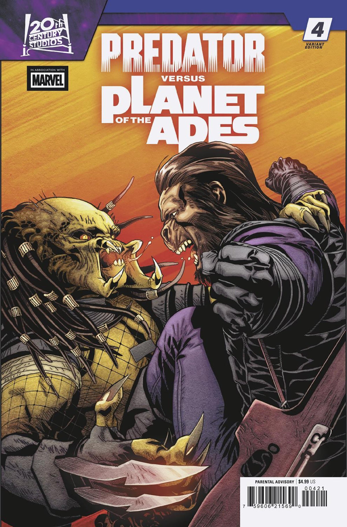 Predator vs Planet Of The Apes #4 Salvador Larroca Variant