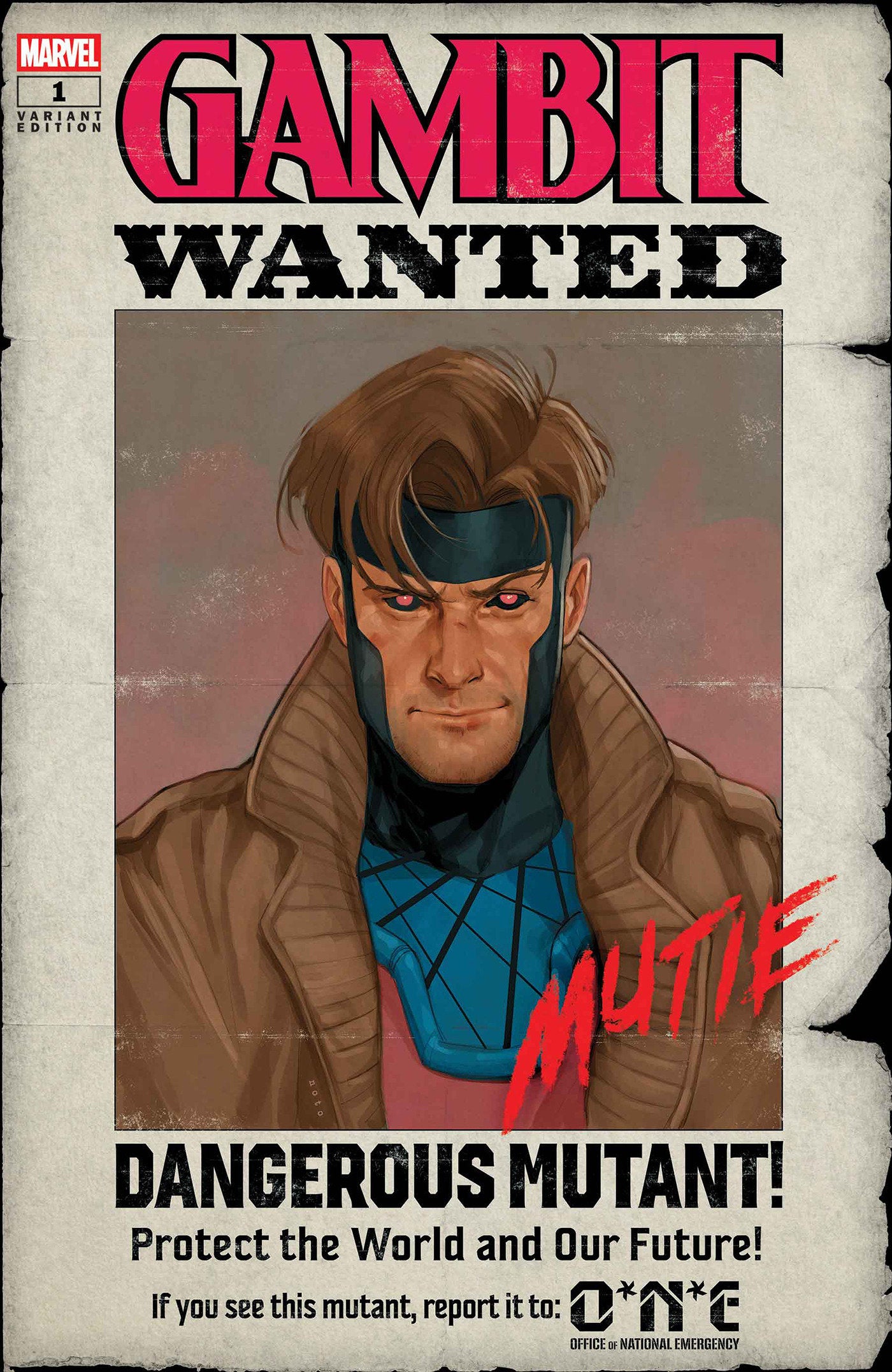 Gambit Wanted #1 Phil Noto Wanted Variant B