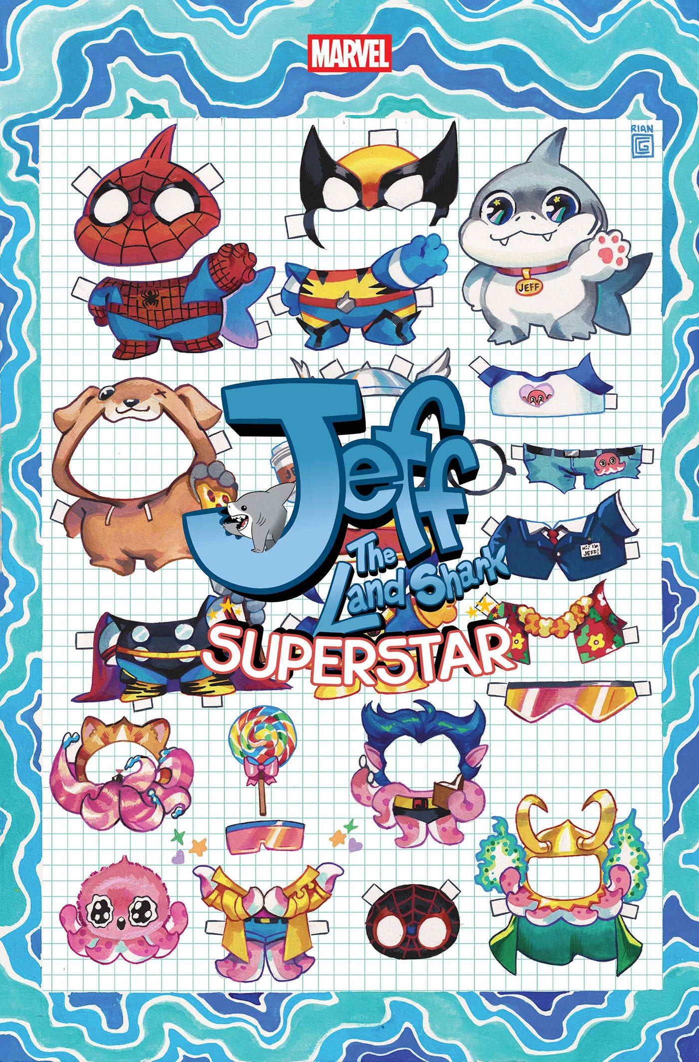 Jeff The Land Shark Superstar #1 Rian Gonzales Foil Variant