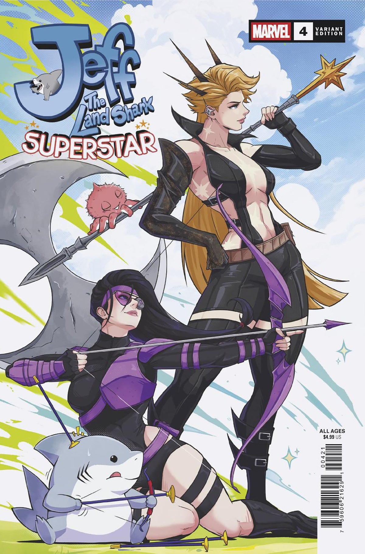 Jeff The Land Shark Superstar #4 Jhony Caballero Variant
