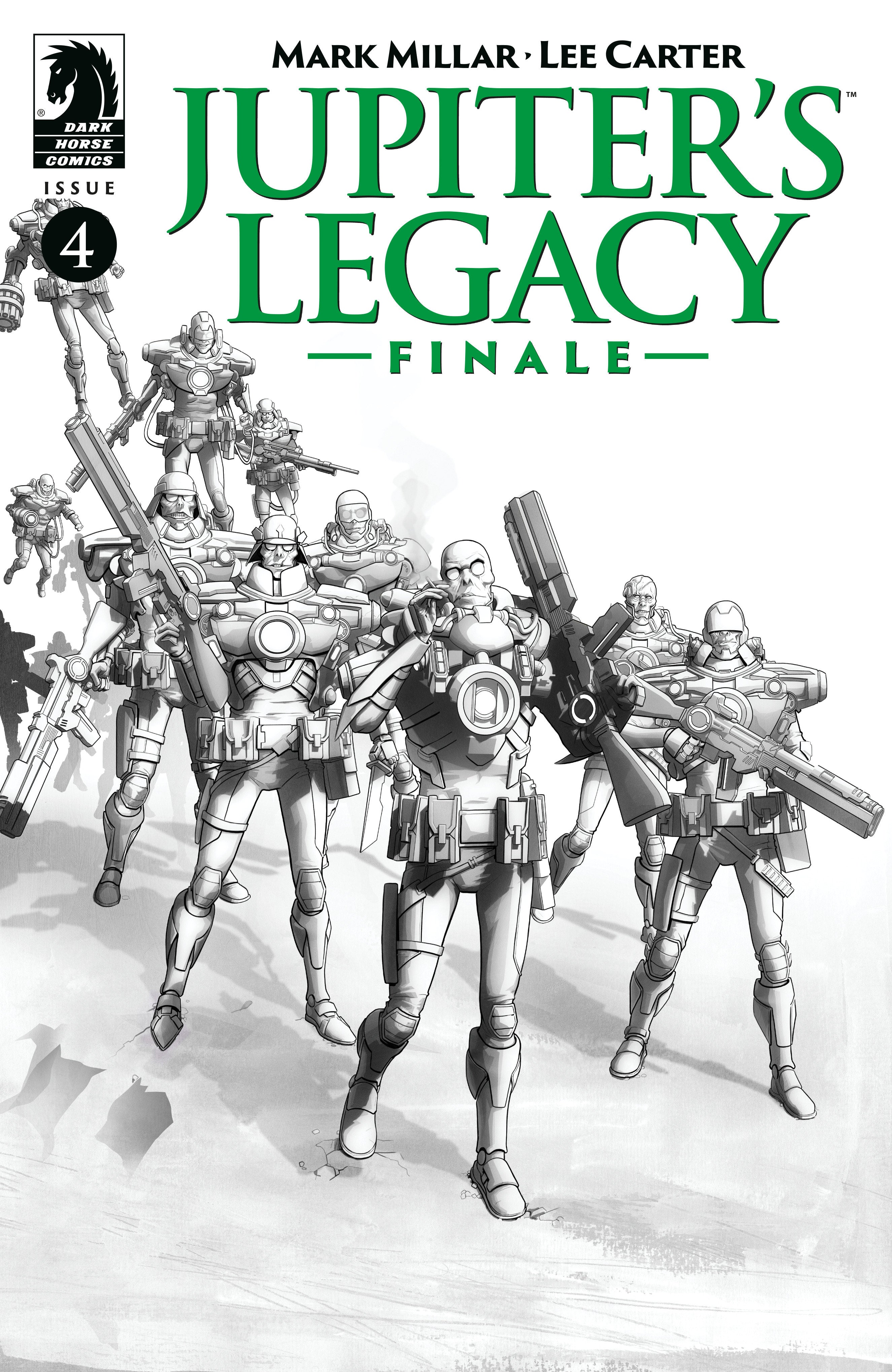 Jupiters Legacy Finale #4 Cover B Black & White