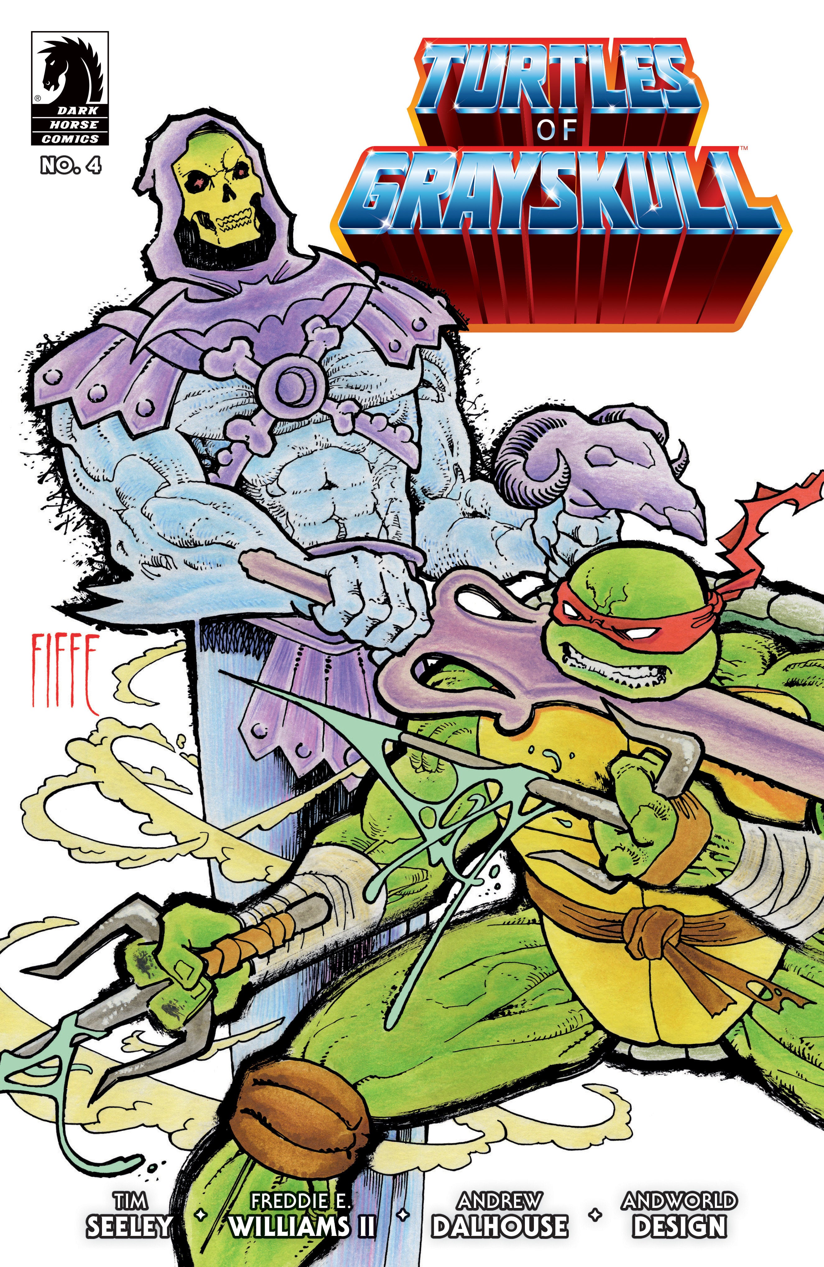 Masters Of The Universe Teenage Mutant Ninja Turtles Turtles Of Grayskull #4 Cover B Fiffe
