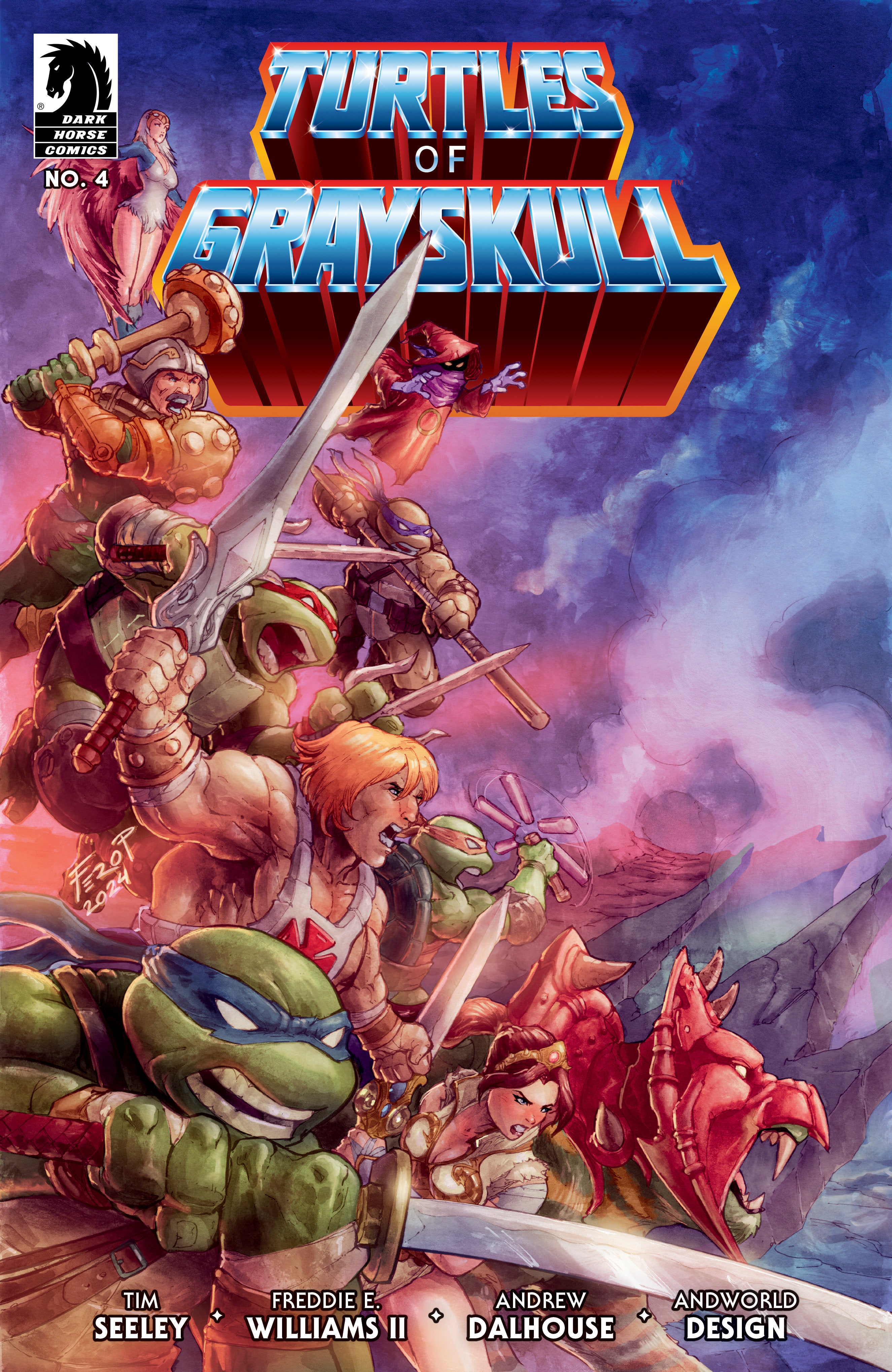 Masters Of The Universe Teenage Mutant Ninja Turtles Turtles Of Grayskull #4 Cover C Peniche