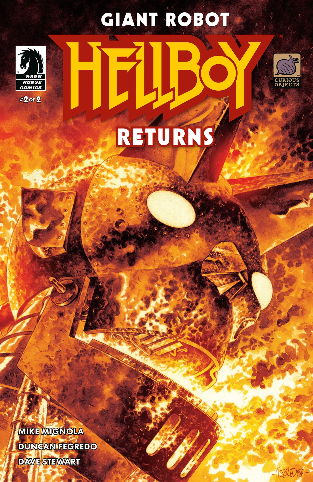 Giant Robot Hellboy Returns #2 Cover A Duncan Fegredo