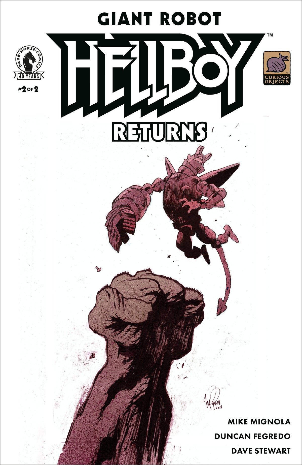 Giant Robot Hellboy Returns #2 Cover B James Harren