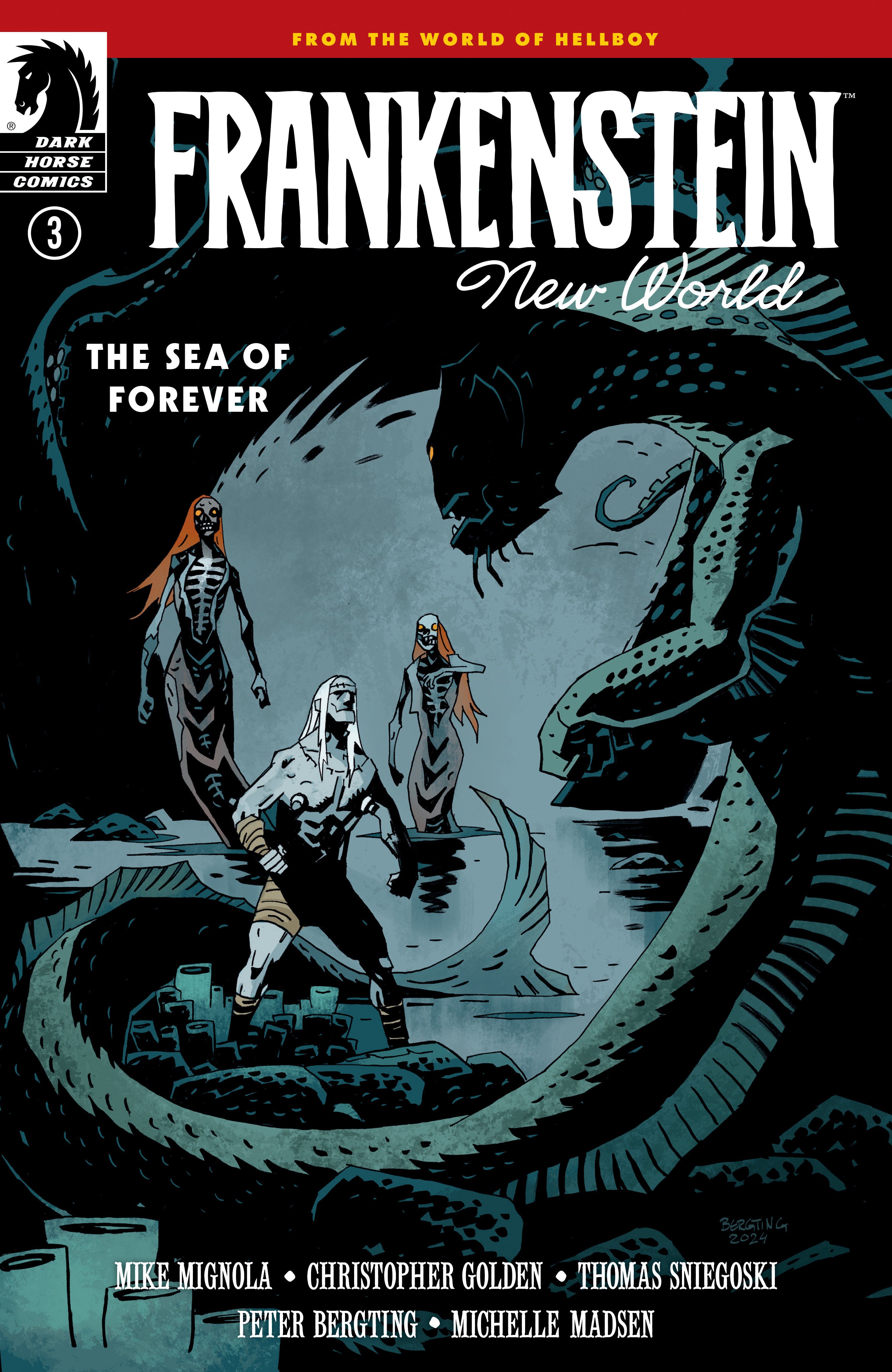 Frankenstein New World Sea Of Forever #3 Cover A Bergting