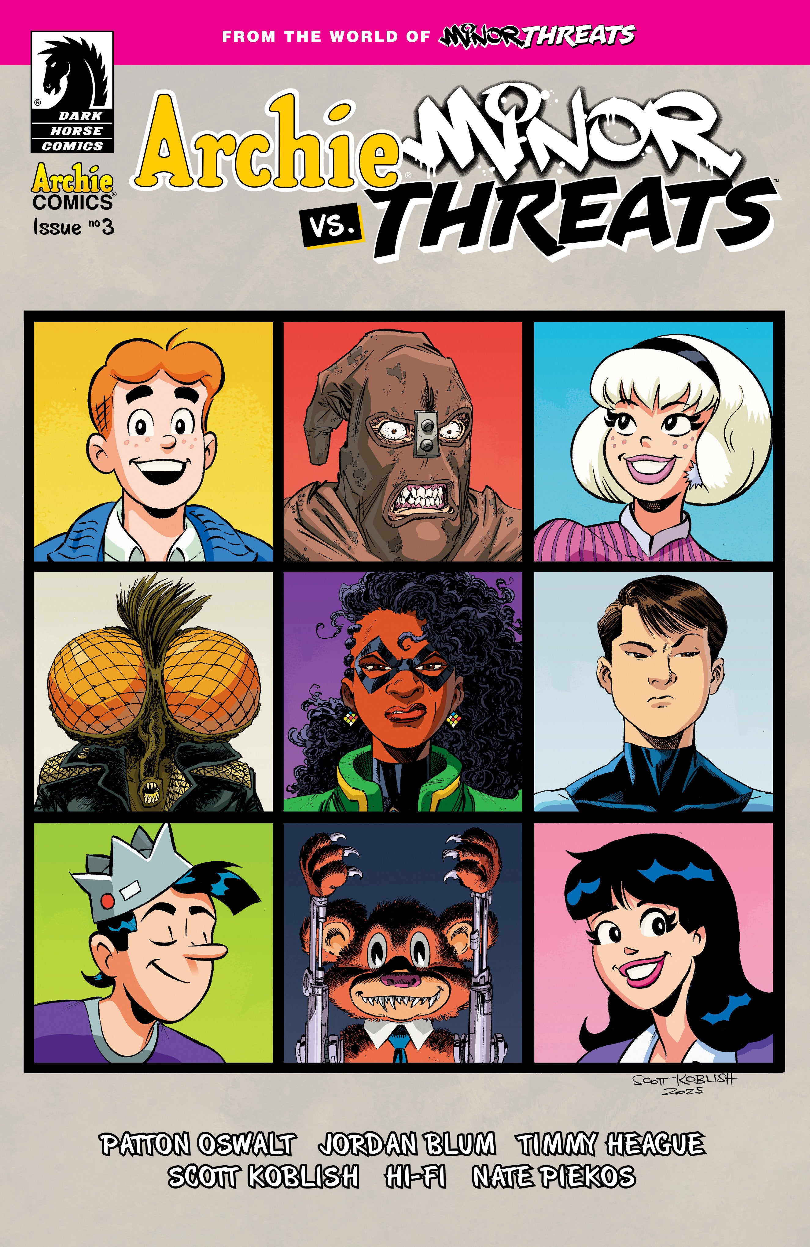 Archie vs Minor Threats #3 Cover B Koblish