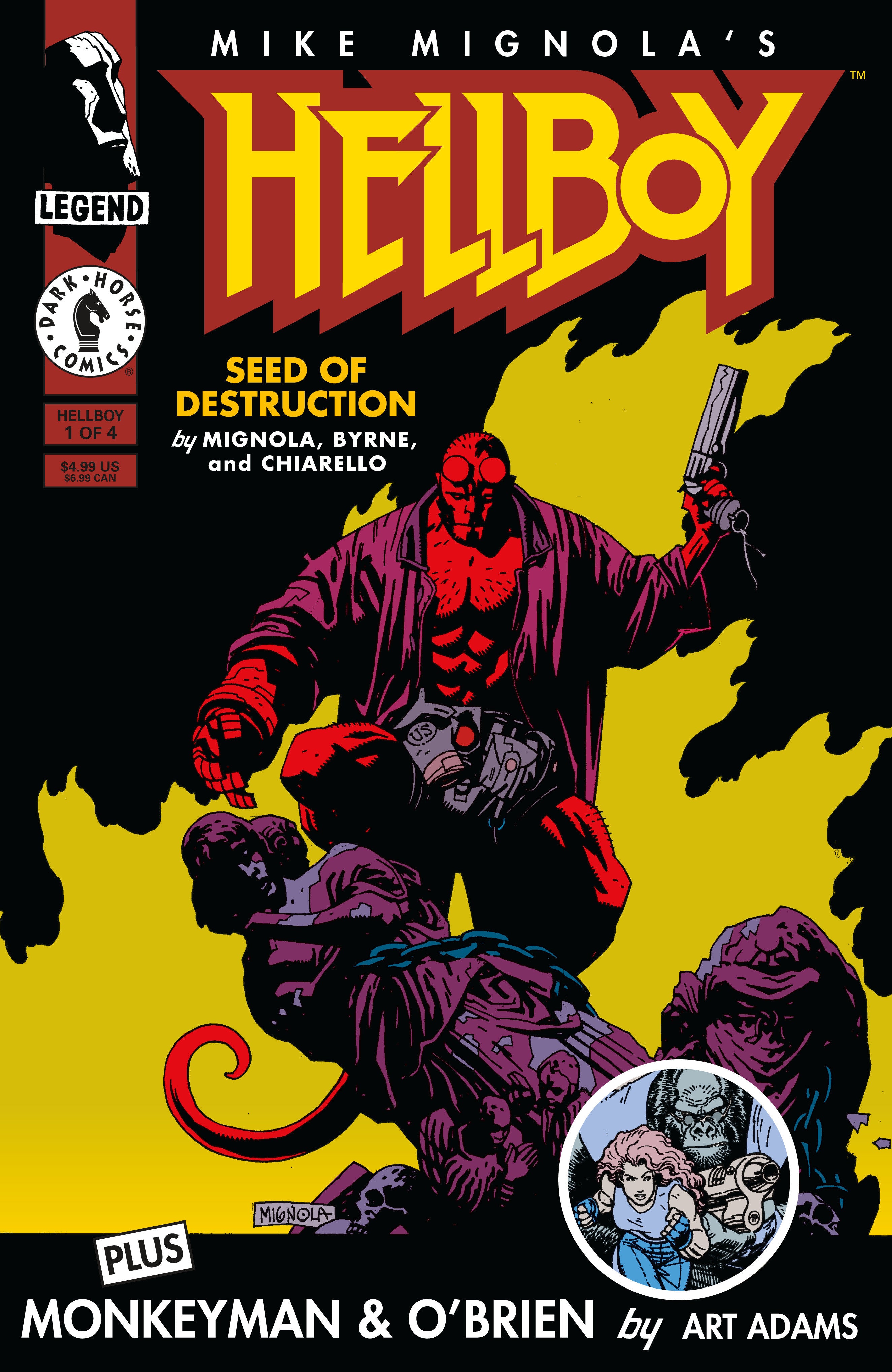 Hellboy Seed Of Destruction #1 Facsimile Reprint Cover A Mike Mignola
