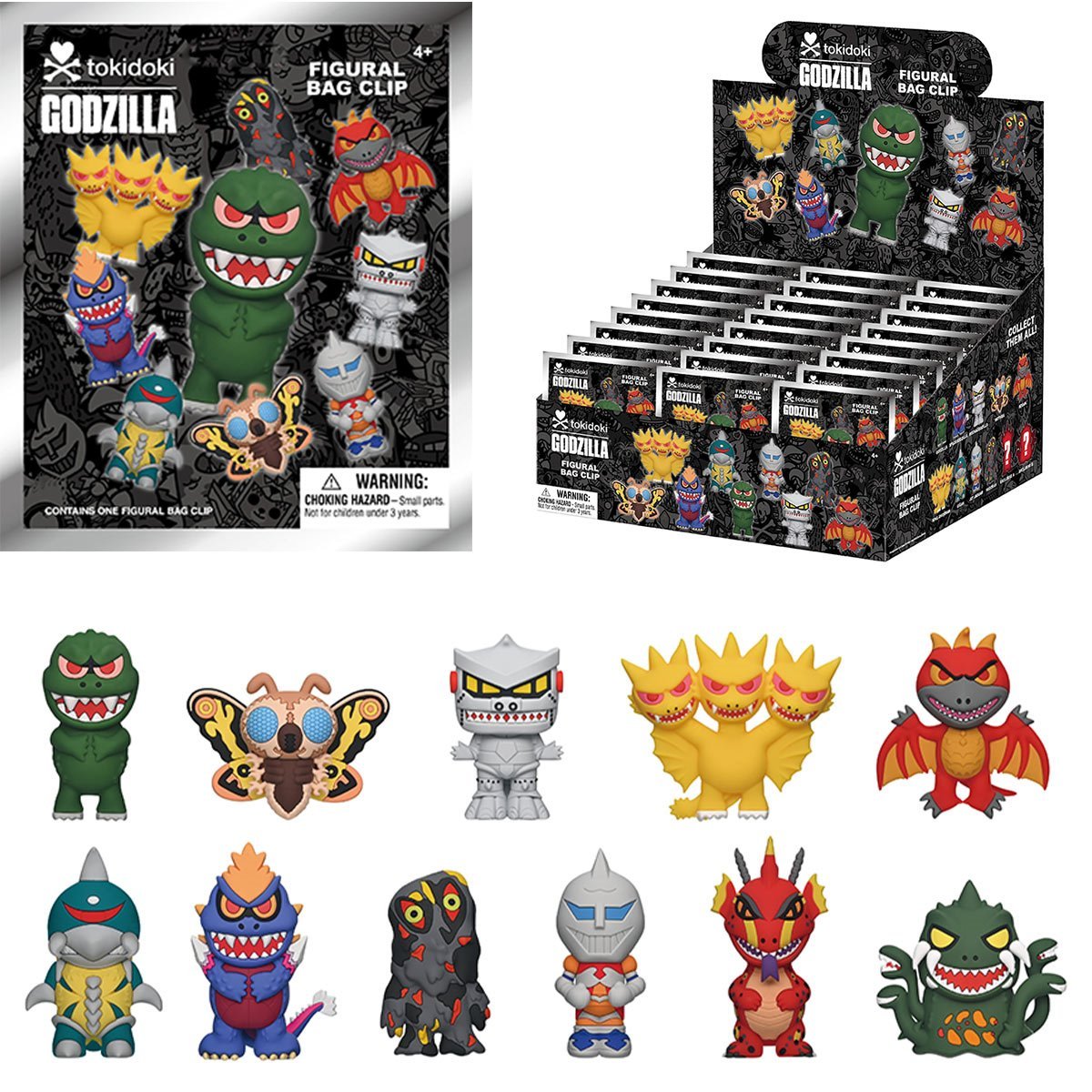 Godzilla x Tokidoki Series 1 Foam Bag Clip