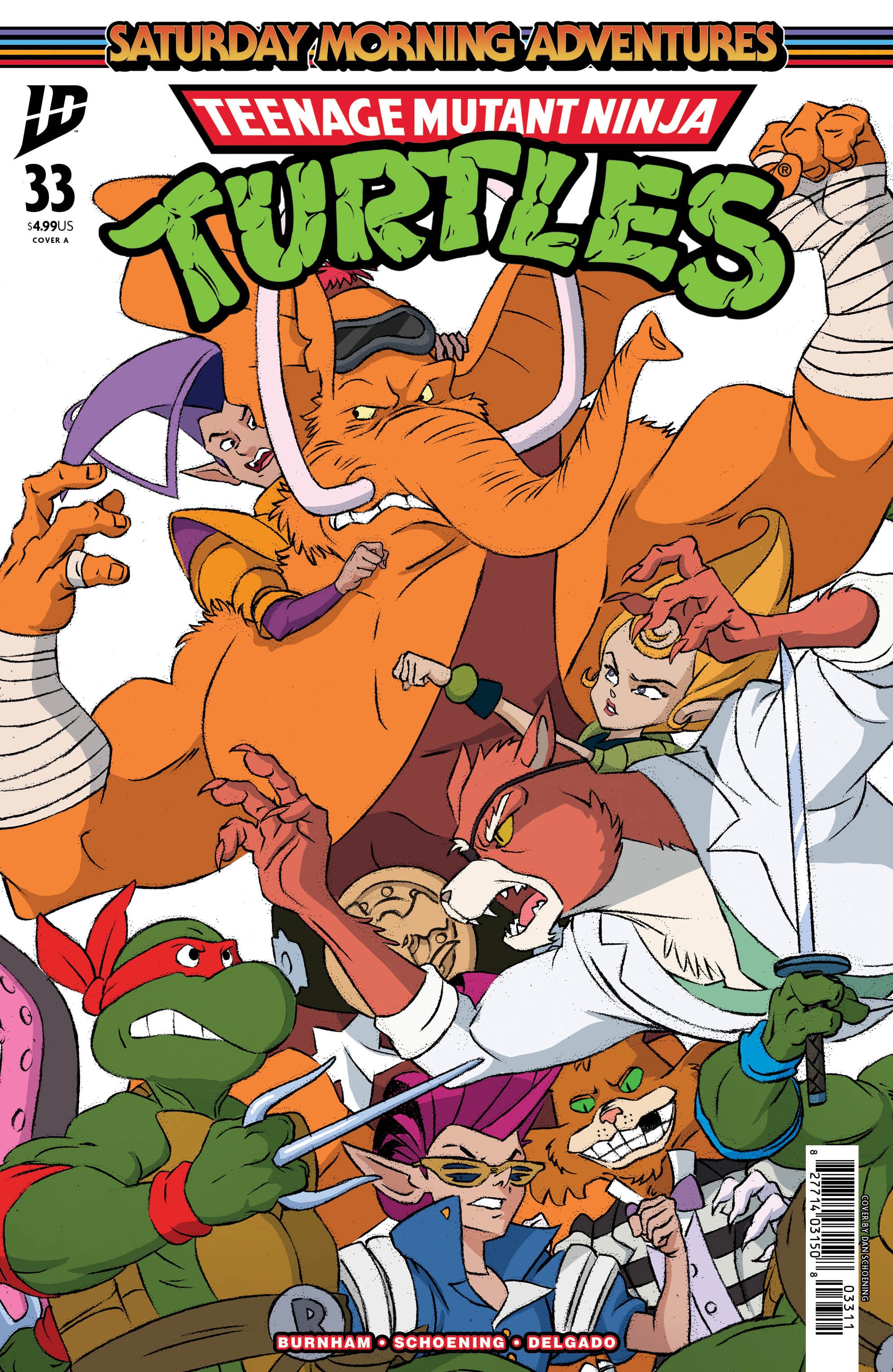 Teenage Mutant Ninja Turtles Saturday Morning Adventures #33 Cover A Schoening