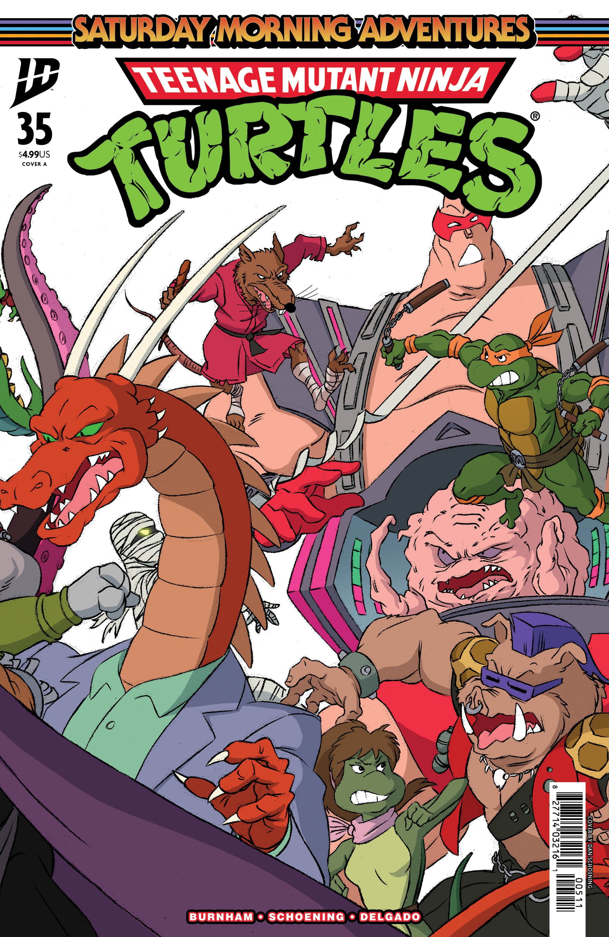 Teenage Mutant Ninja Turtles Saturday Morning Adventures #35 Cover A Schoening