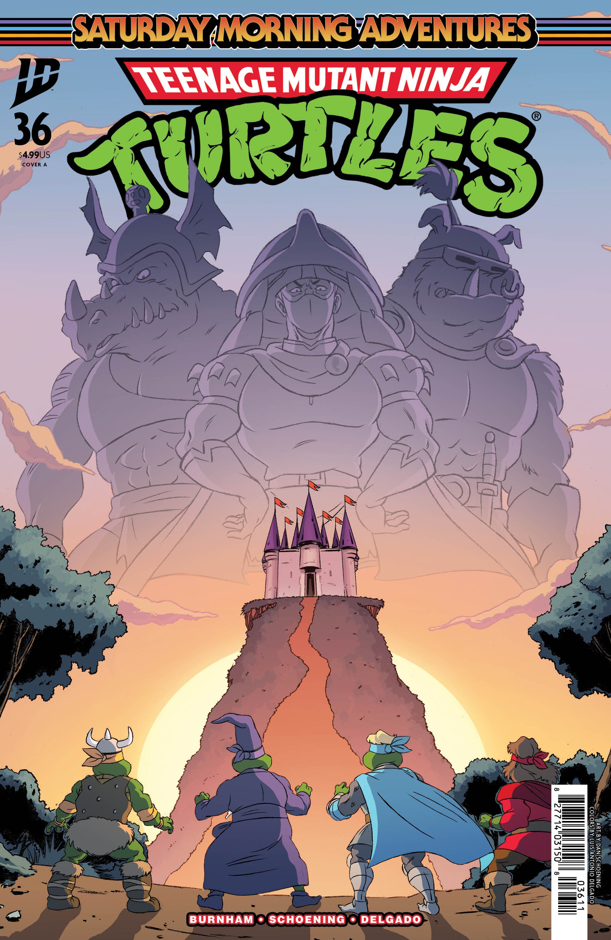 Teenage Mutant Ninja Turtles Saturday Morning Adventures #36 Cover A Schoening