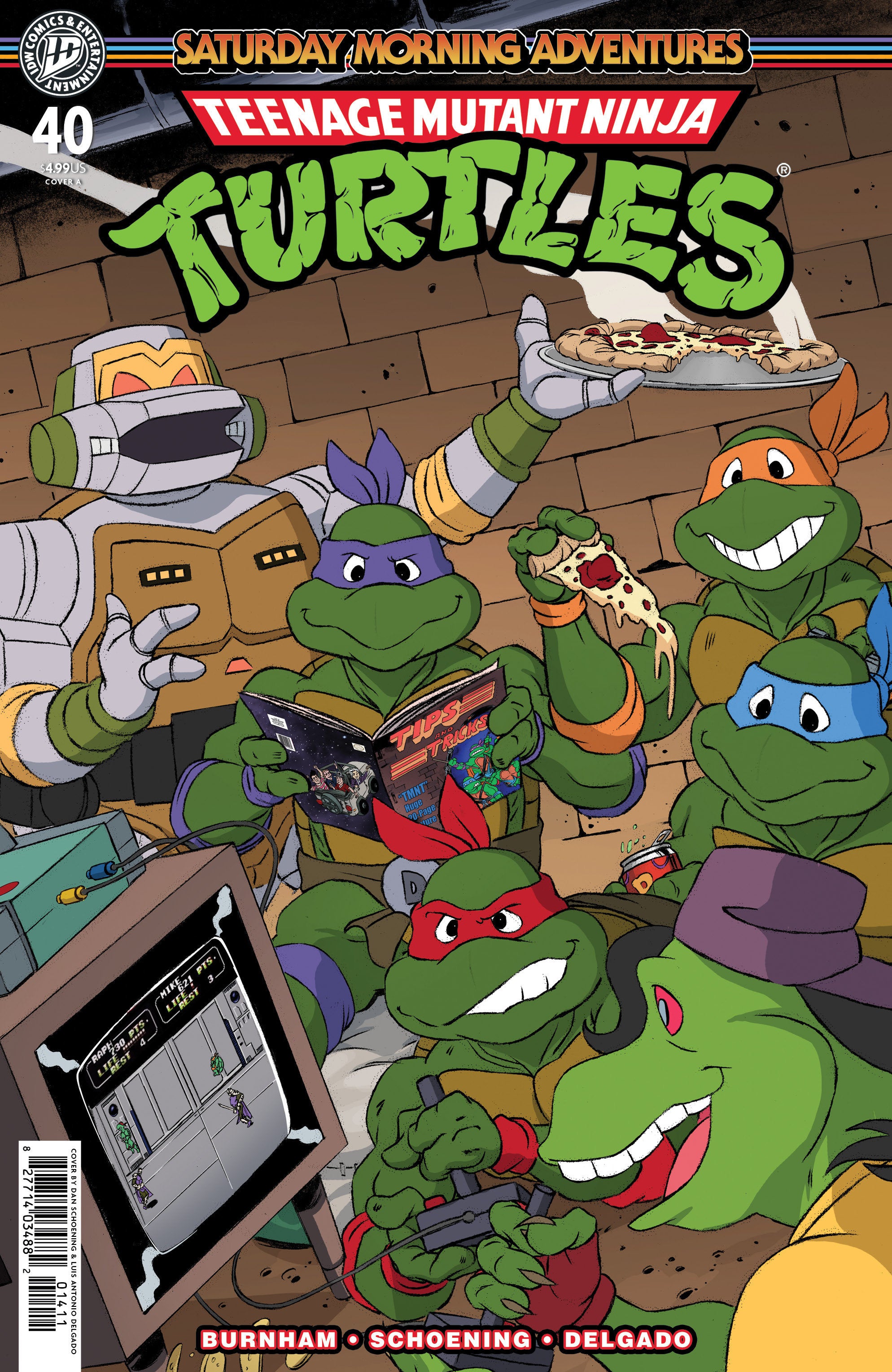 Teenage Mutant Ninja Turtles Saturday Morning Adventures #40 Cover A Schoening