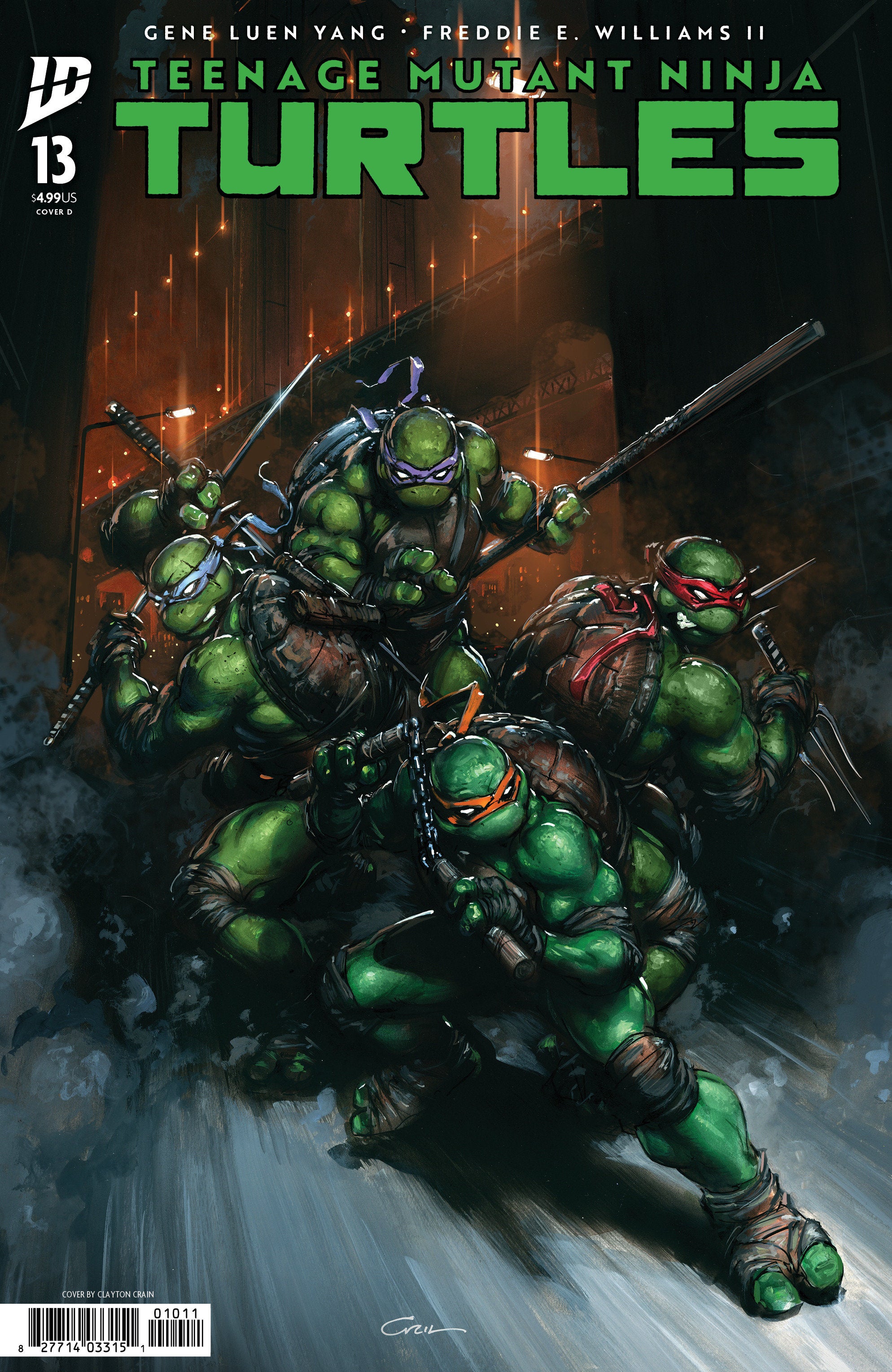 Teenage Mutant Ninja Turtles #13 Cover D Crain