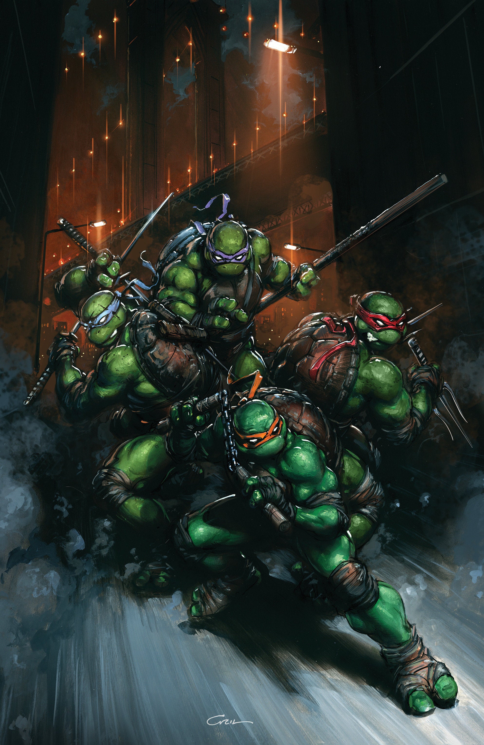 Teenage Mutant Ninja Turtles #13 50 Copy Crain Full Art Variant