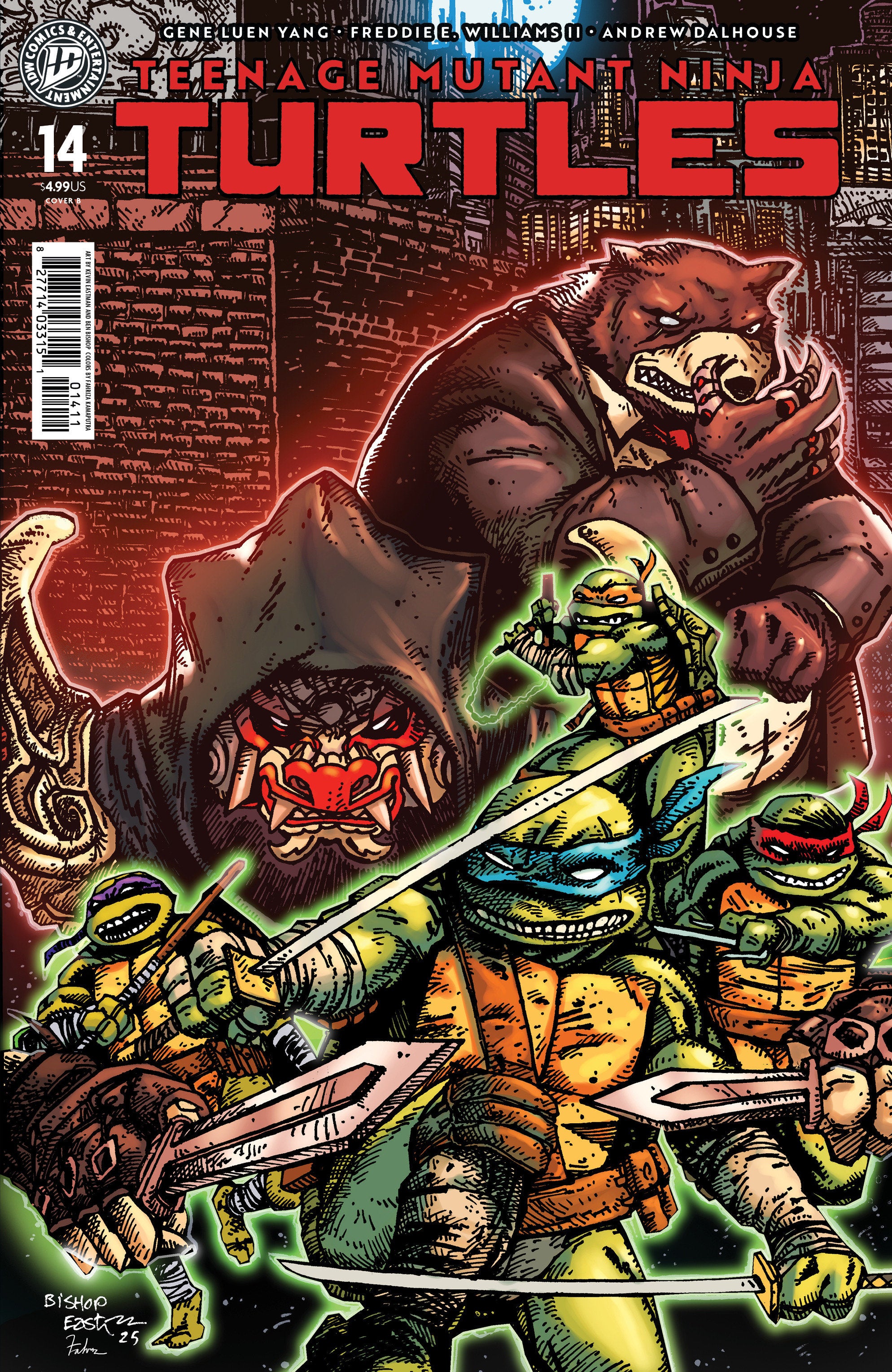 Teenage Mutant Ninja Turtles #14 Cover B Eastman