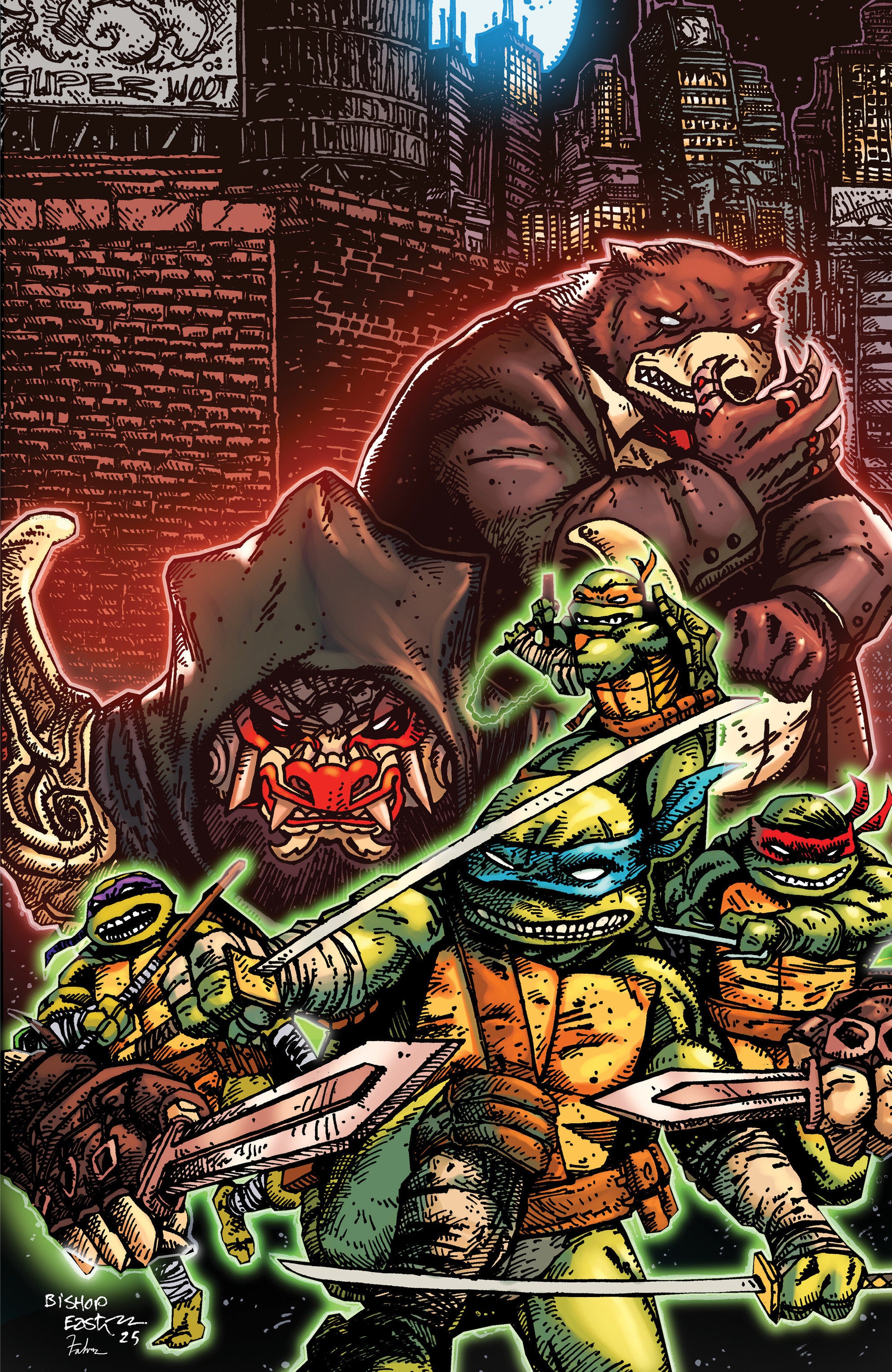 Teenage Mutant Ninja Turtles #14 25 Copy Eastman Full Art Variant