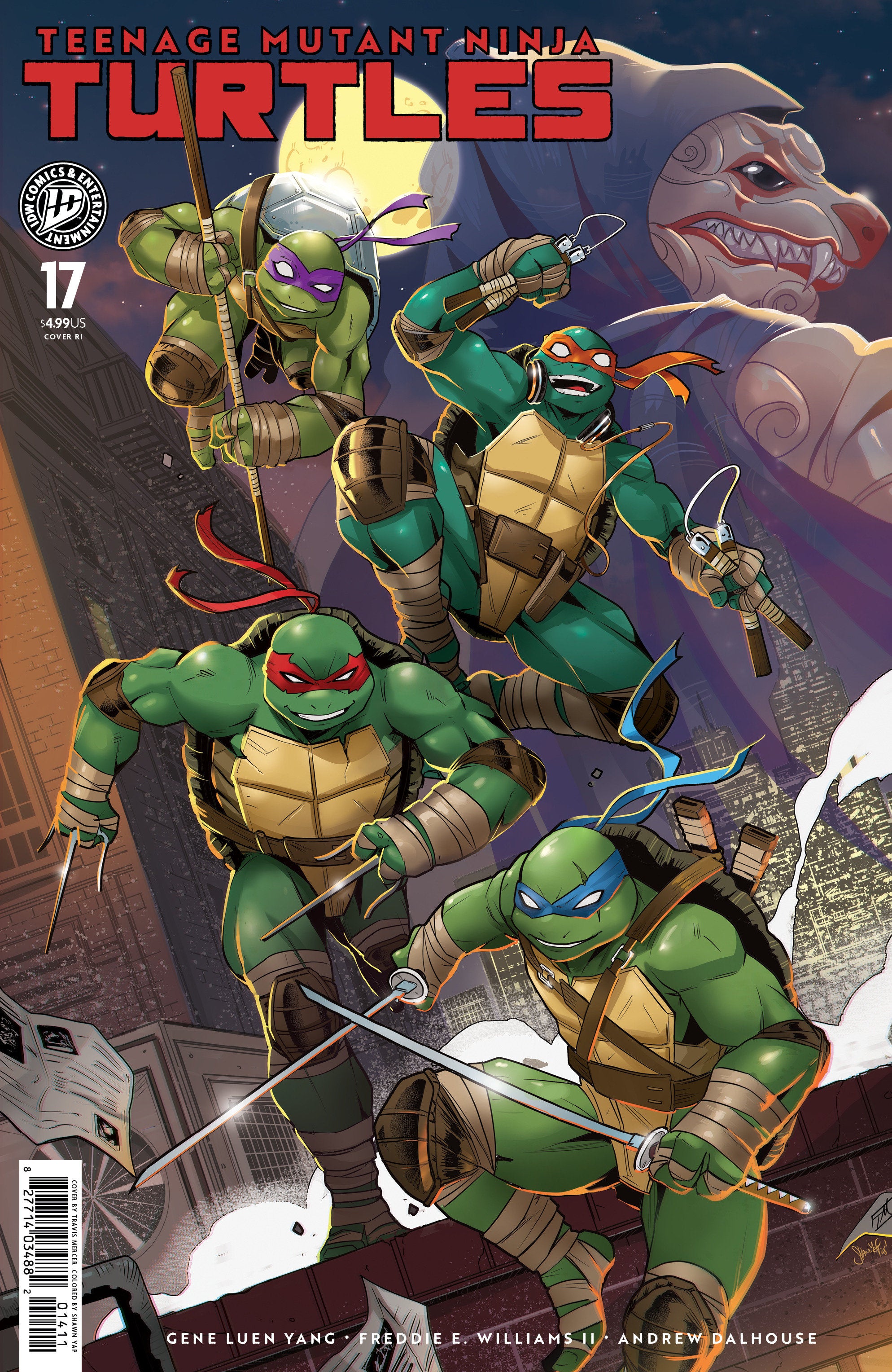 Teenage Mutant Ninja Turtles #17 25 Copy Mercer Variant