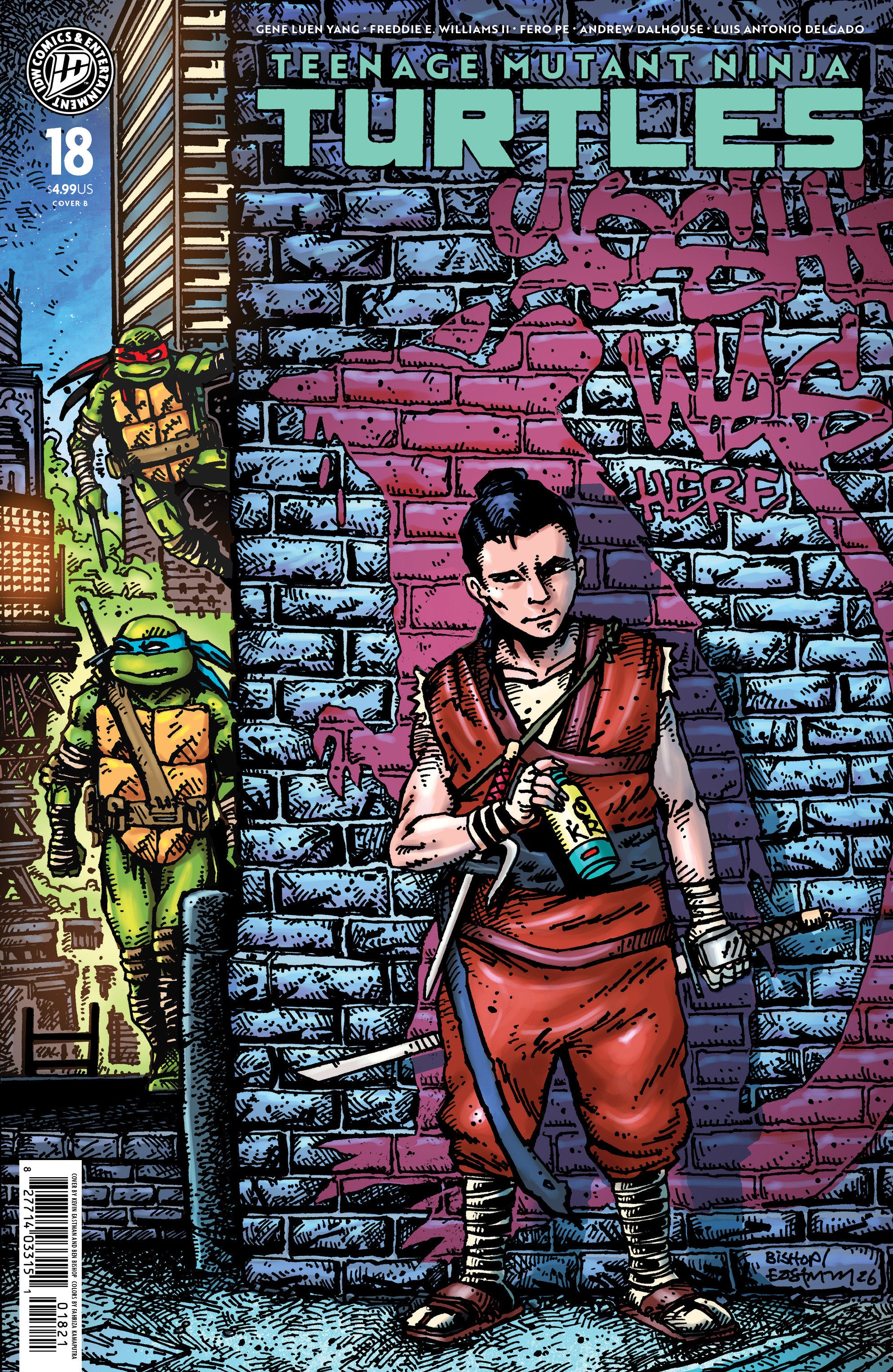 Teenage Mutant Ninja Turtles #18 Cover B Eastman