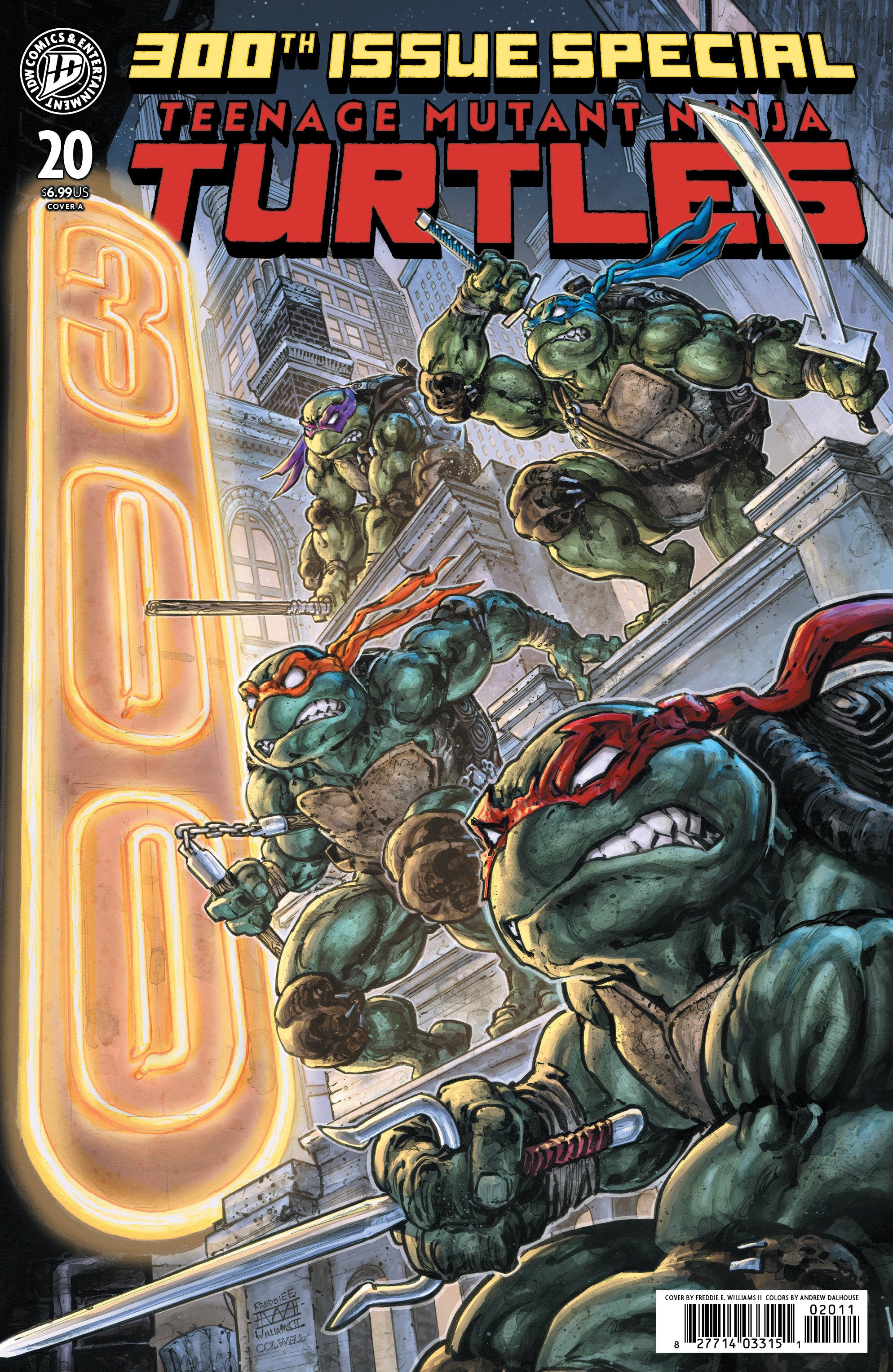 Teenage Mutant Ninja Turtles #20 300th Issue Special Cover A Williams II