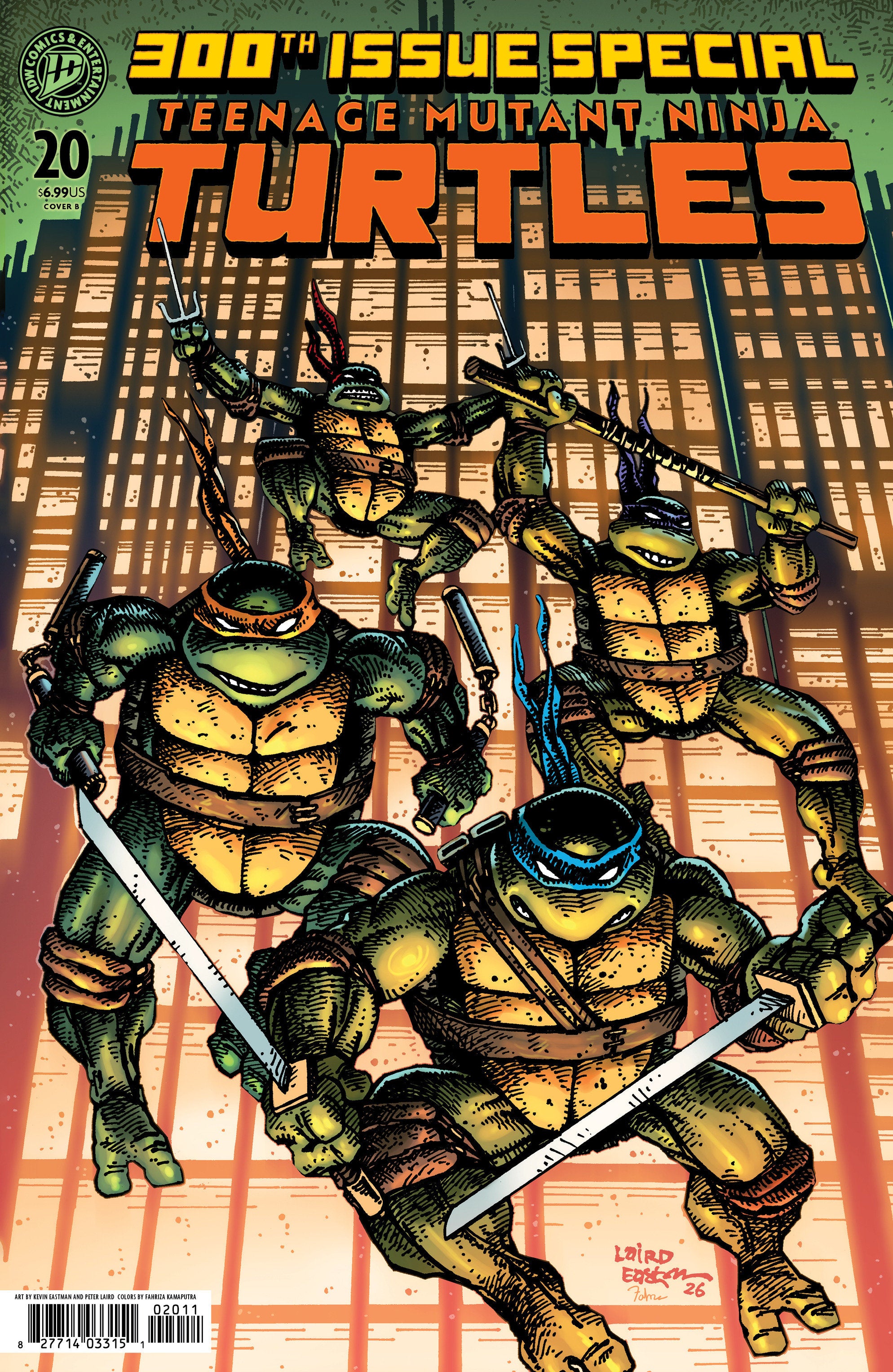 Teenage Mutant Ninja Turtles #20 300th Issue Special Cover B Eastman & Laird