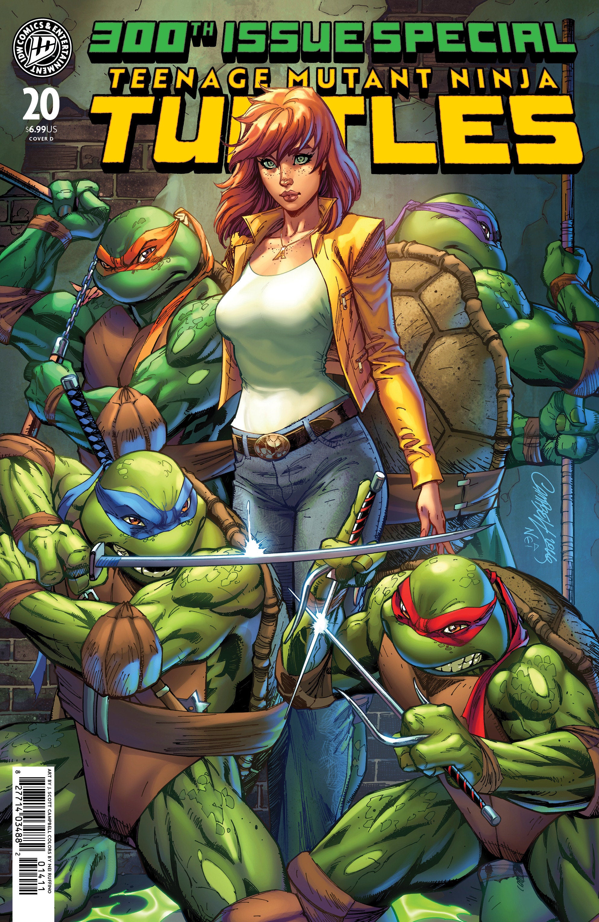 Teenage Mutant Ninja Turtles #20 300th Issue Special Cover D Campbell