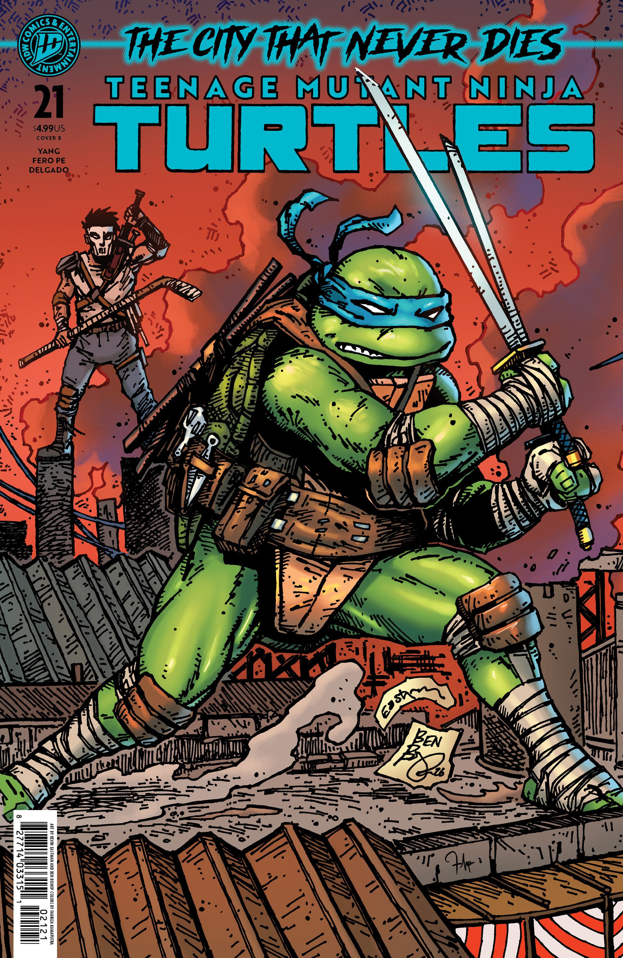 Teenage Mutant Ninja Turtles #21 Cover B Eastman & Bishop