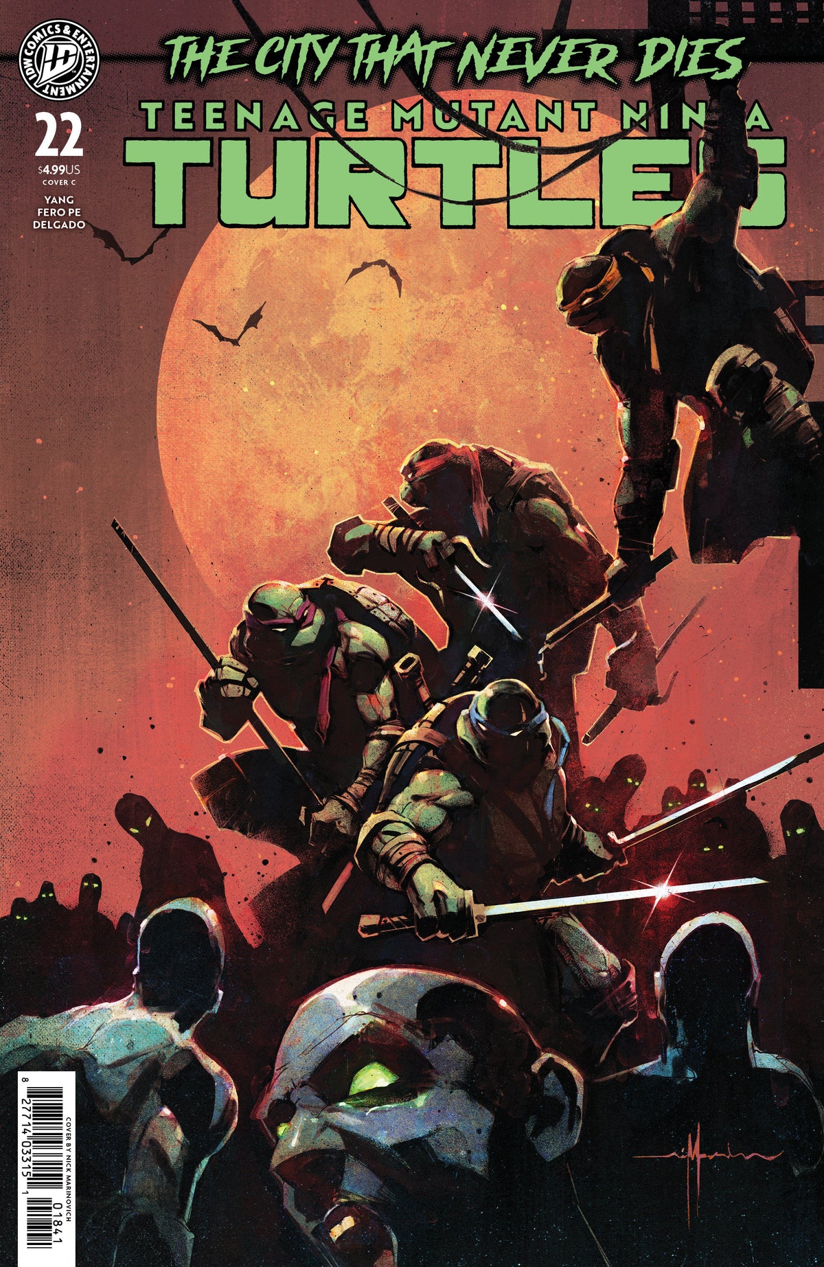 Teenage Mutant Ninja Turtles #22 Cover C Marinkovich