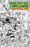 Teenage Mutant Ninja Turtles X Naruto #1 2nd Print 10 Copy Black & White