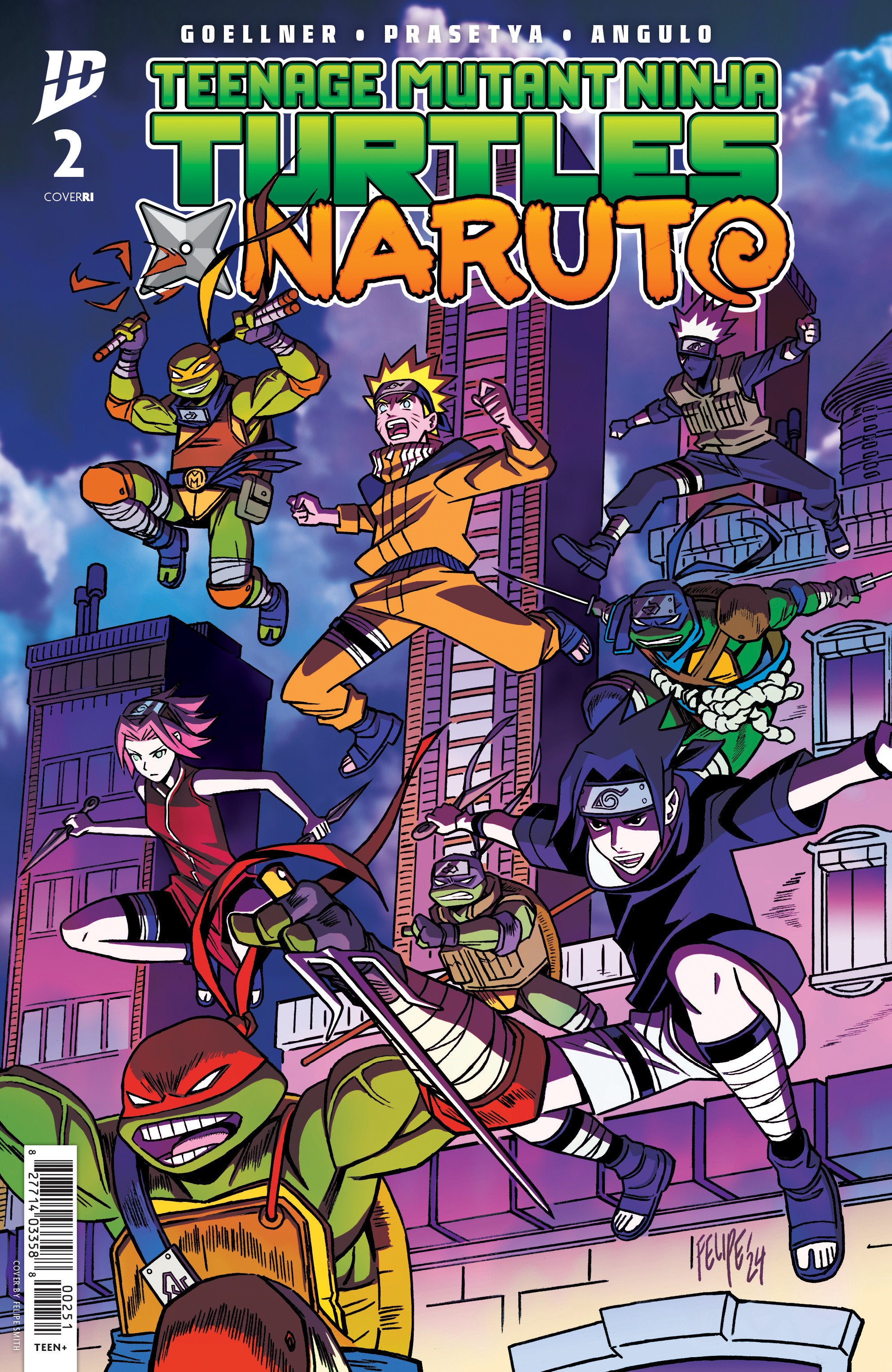 Teenage Mutant Ninja Turtles X Naruto #2 25 Copy Smith