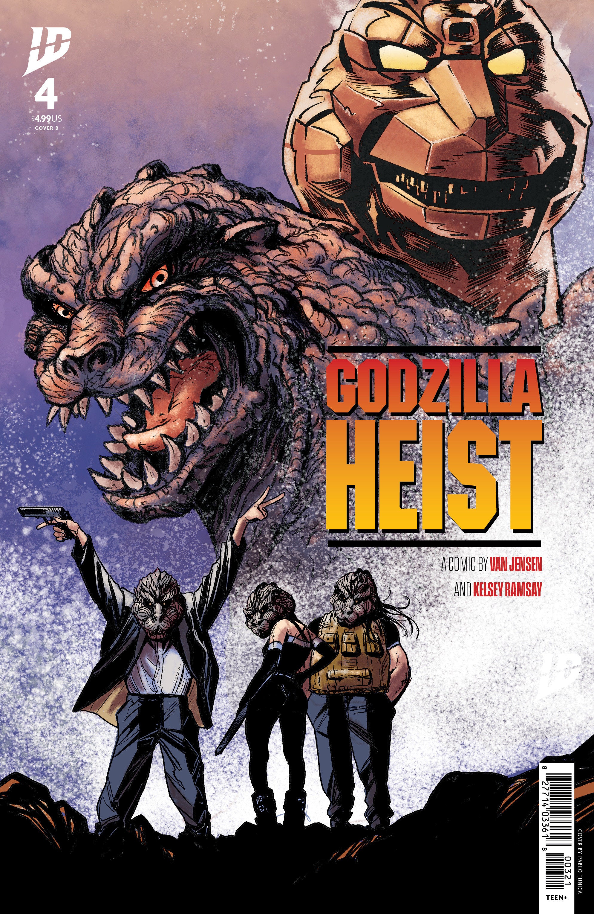 Godzilla Heist #4 Cover B Tunica Movie