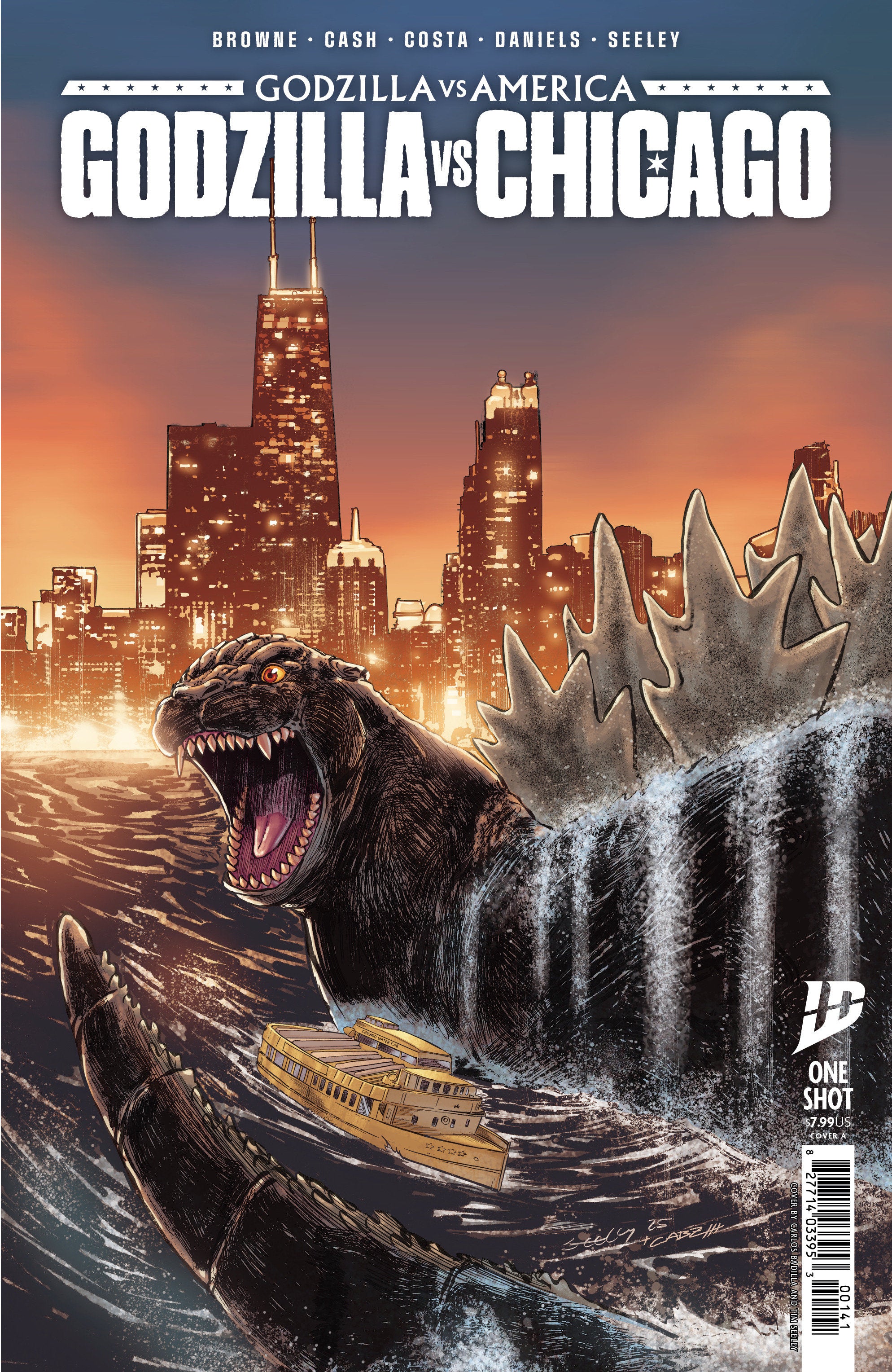 Godzilla vs America Chicago #1 2nd Print