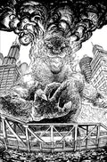 Godzilla vs America Chicago #1 25 Copy Browne Black & White Variant Edition