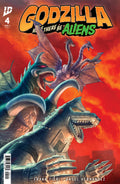 Godzilla Here There Be Aliens #4 Cover A Pe
