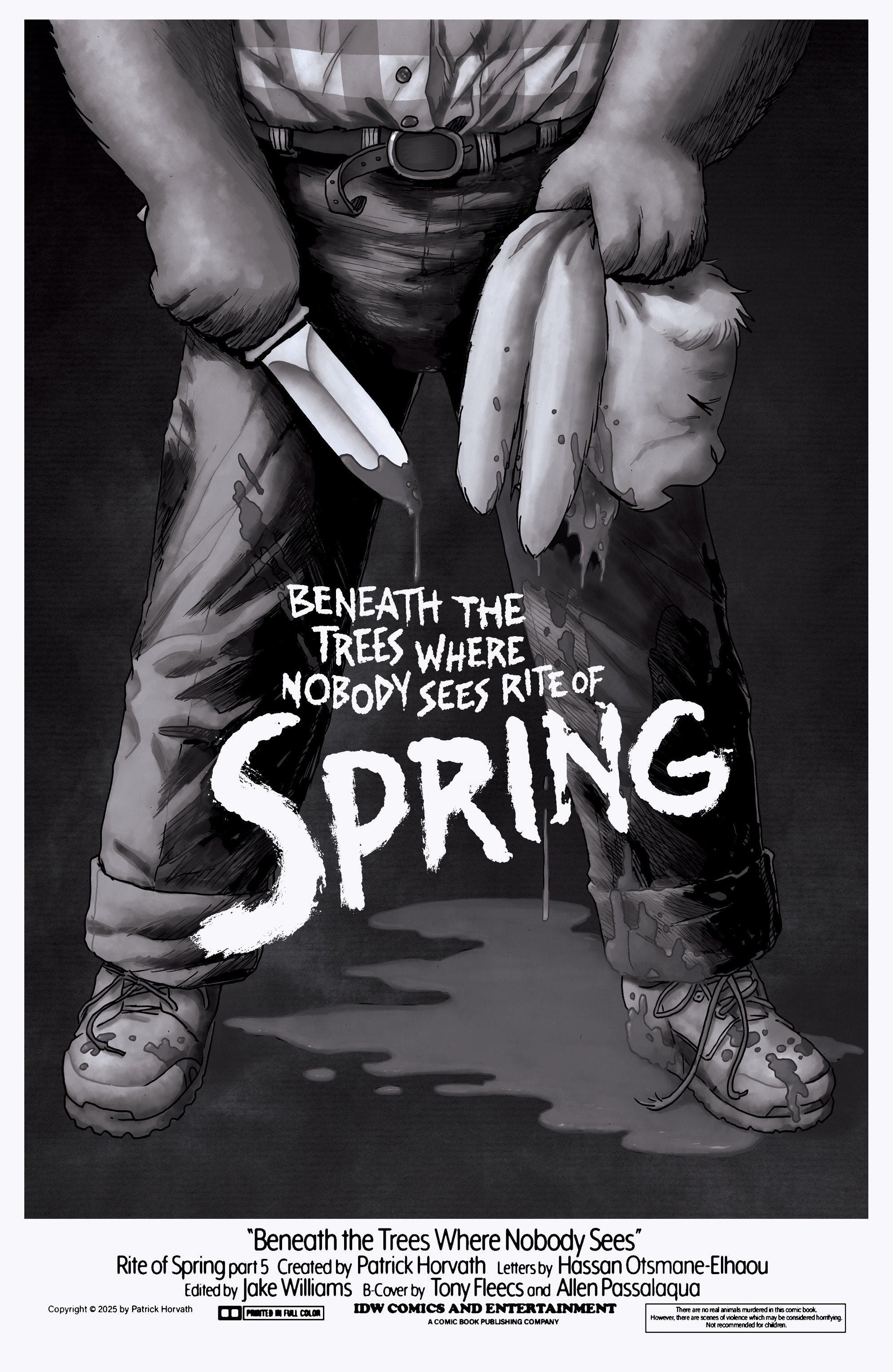 Beneath The Trees Where Nobody Sees Rite Of Spring #5 25 Copy Fleecs Black & White Variant