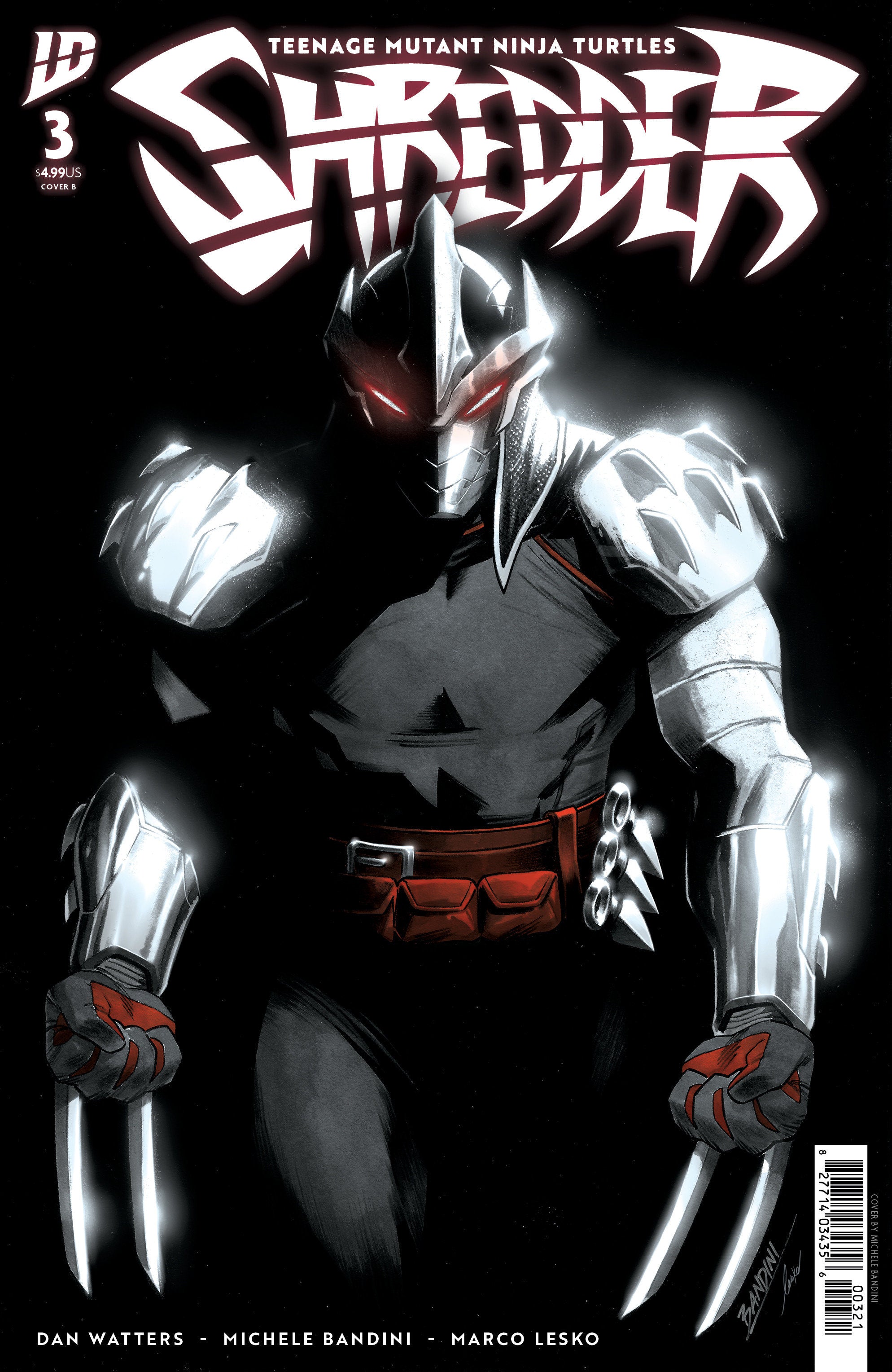 Teenage Mutant Ninja Turtles Shredder #3 Cover B Bandini