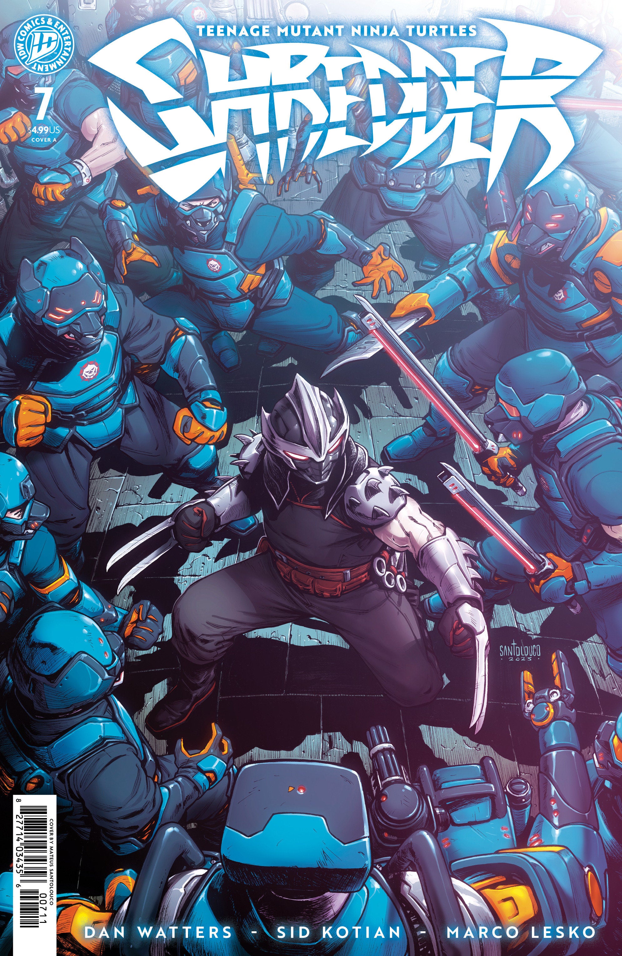 Teenage Mutant Ninja Turtles Shredder #7 Cover A Santolouco