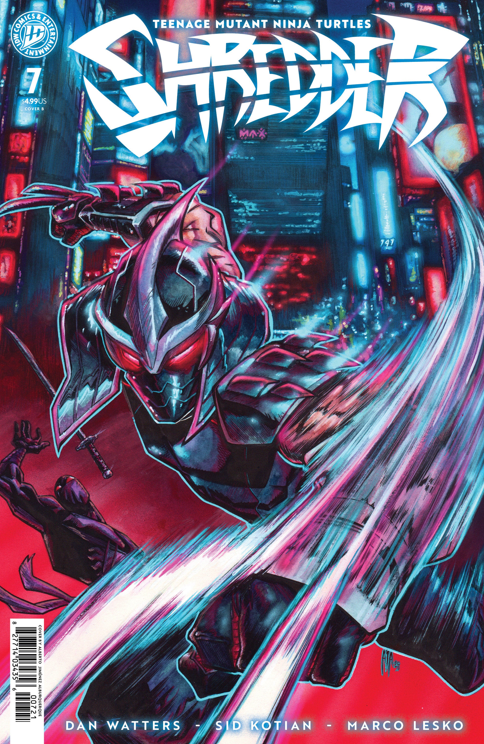 Teenage Mutant Ninja Turtles Shredder #7 Cover B Alburquerque