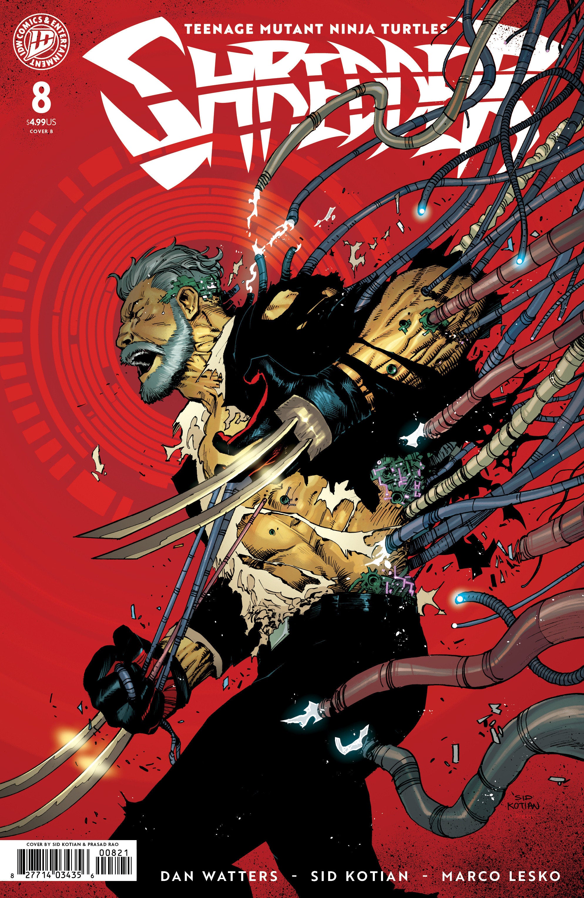 Teenage Mutant Ninja Turtles Shredder #8 Cover B Kotian