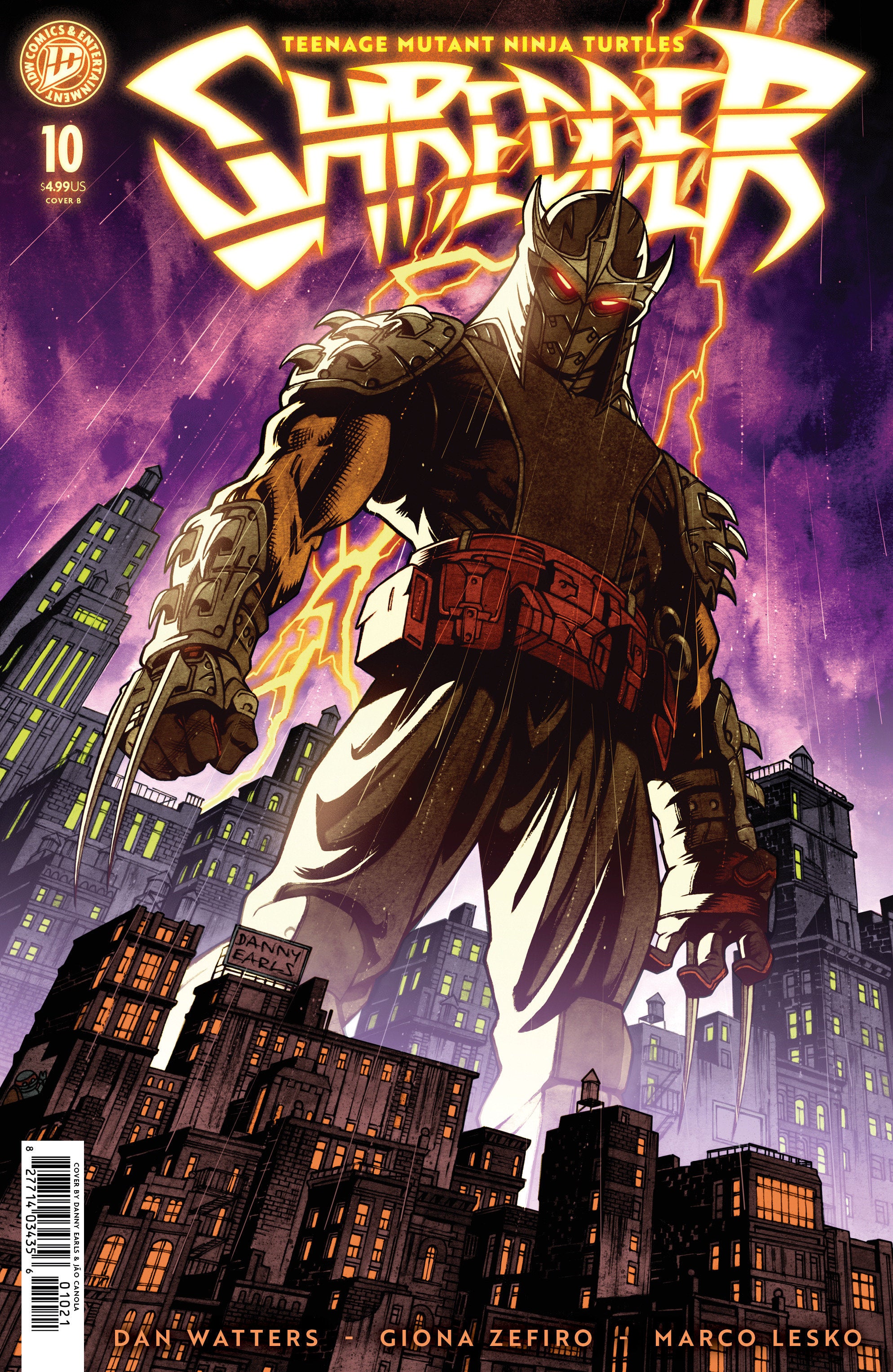 Teenage Mutant Ninja Turtles Shredder #10 Cover B Earls