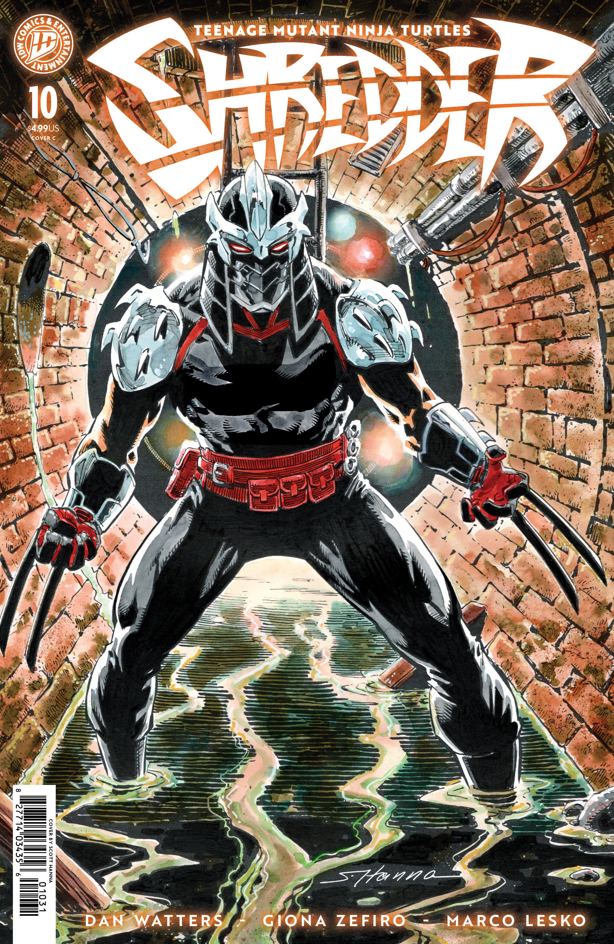 Teenage Mutant Ninja Turtles Shredder #10 Cover C Hanna